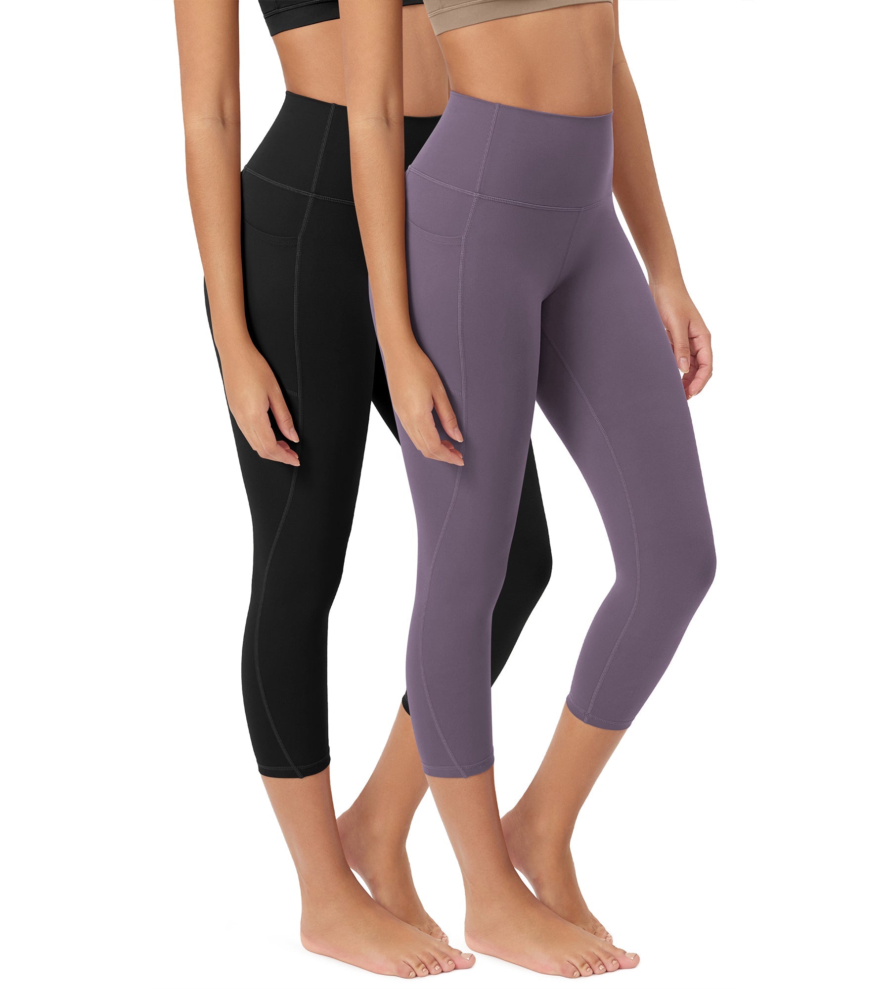 ODCLOUD 2-Pack 23â€?Buttery Soft Lounge Yoga Leggings with Pockets - ododos