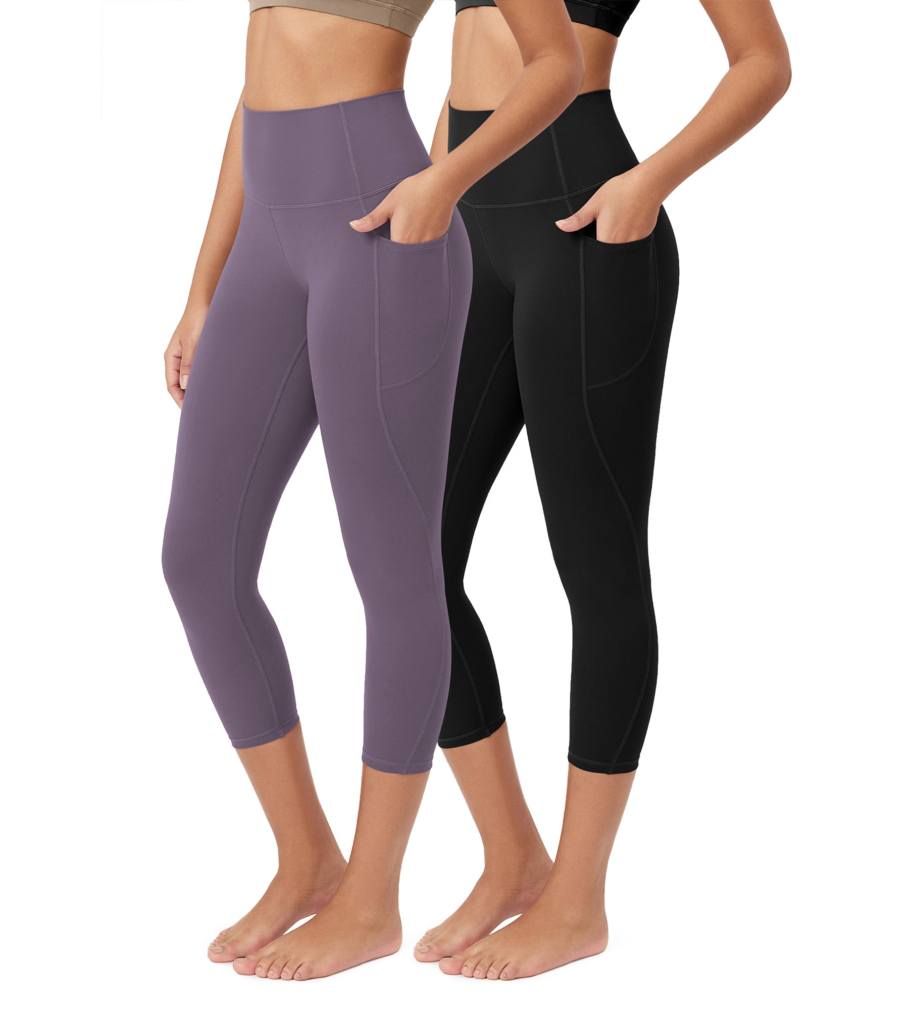 ODCLOUD 2-Pack 23â€?Buttery Soft Lounge Yoga Leggings with Pockets - ododos