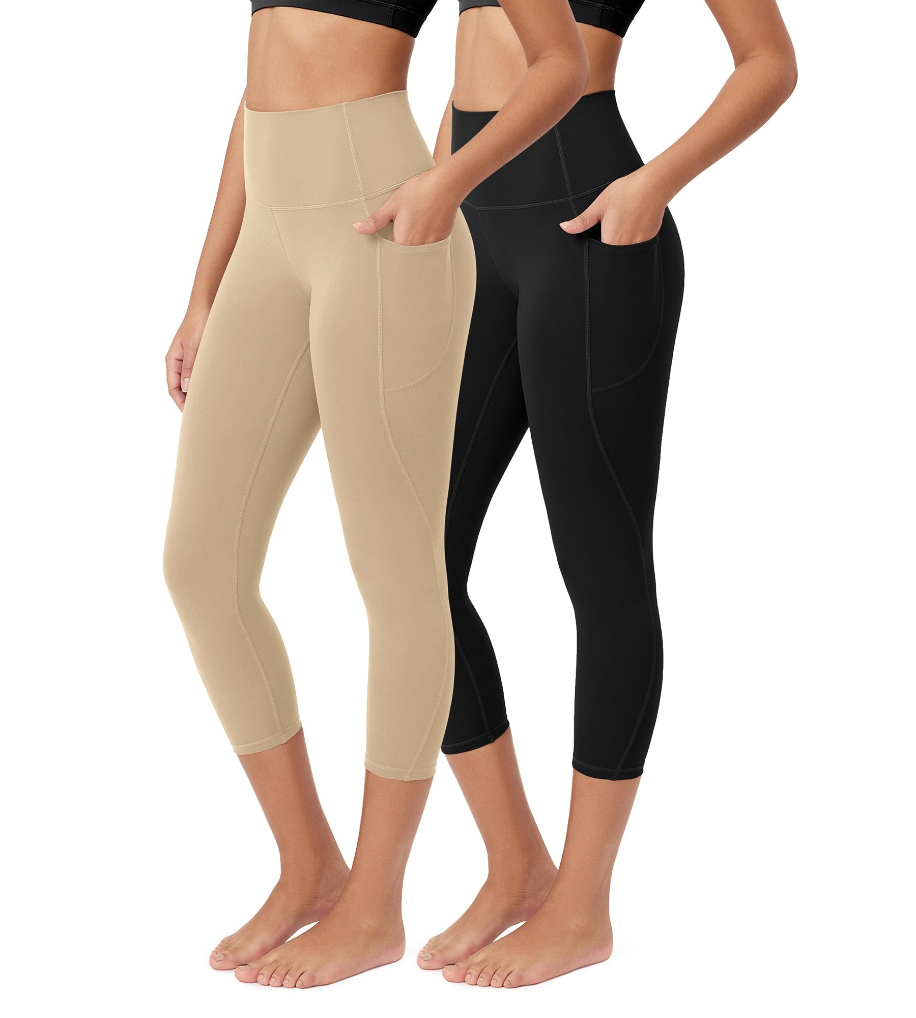 ODCLOUD 2-Pack 23â€?Buttery Soft Lounge Yoga Leggings with Pockets - ododos
