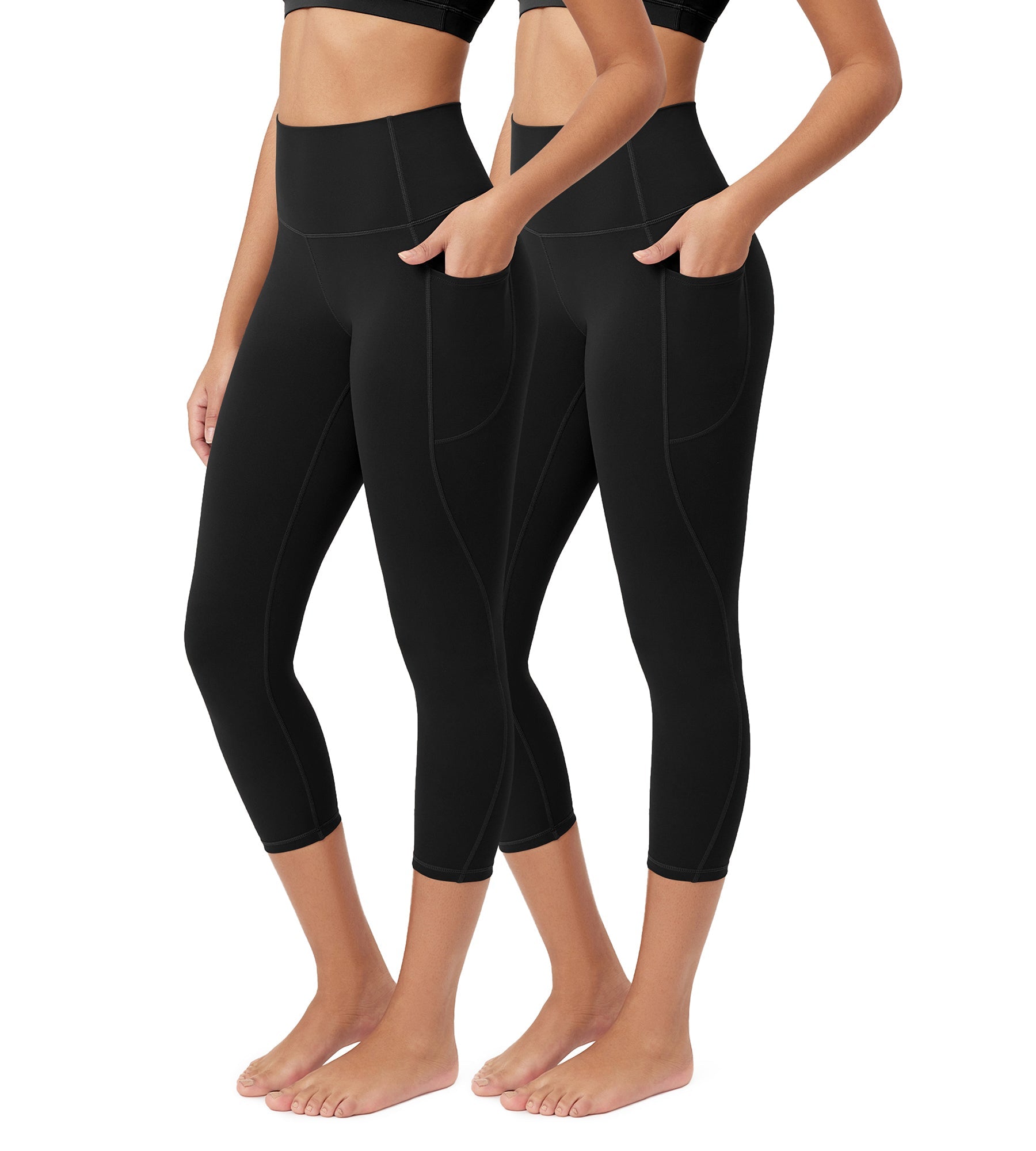 ODCLOUD 2-Pack 23â€?Buttery Soft Lounge Yoga Leggings with Pockets - ododos