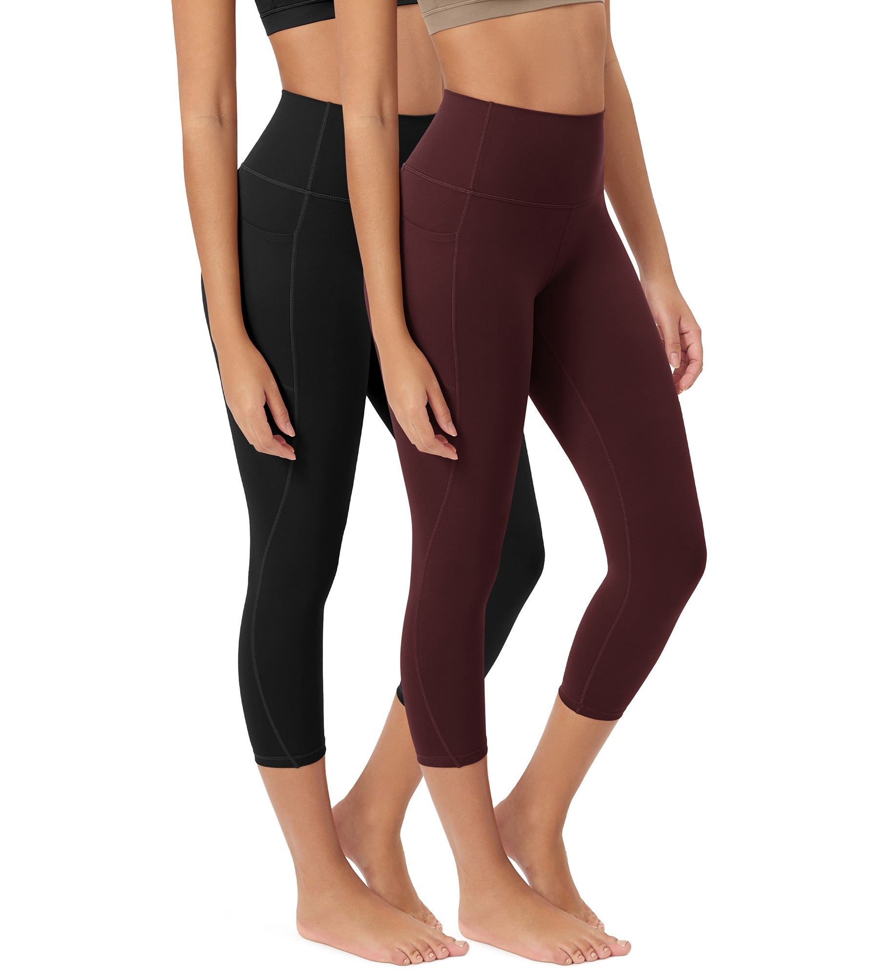ODCLOUD 2-Pack 23â€?Buttery Soft Lounge Yoga Leggings with Pockets - ododos