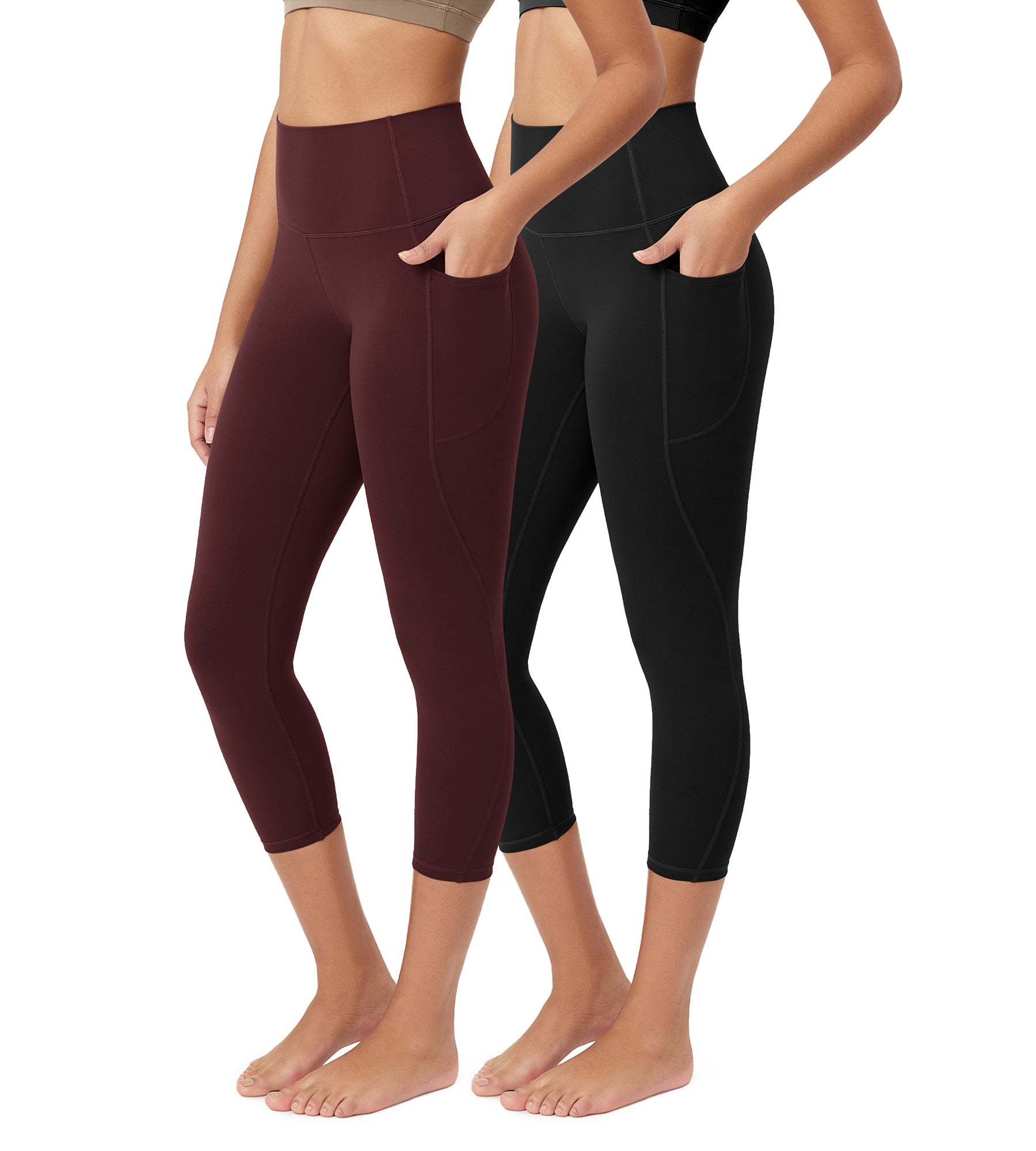 ODCLOUD 2-Pack 23â€?Buttery Soft Lounge Yoga Leggings with Pockets - ododos