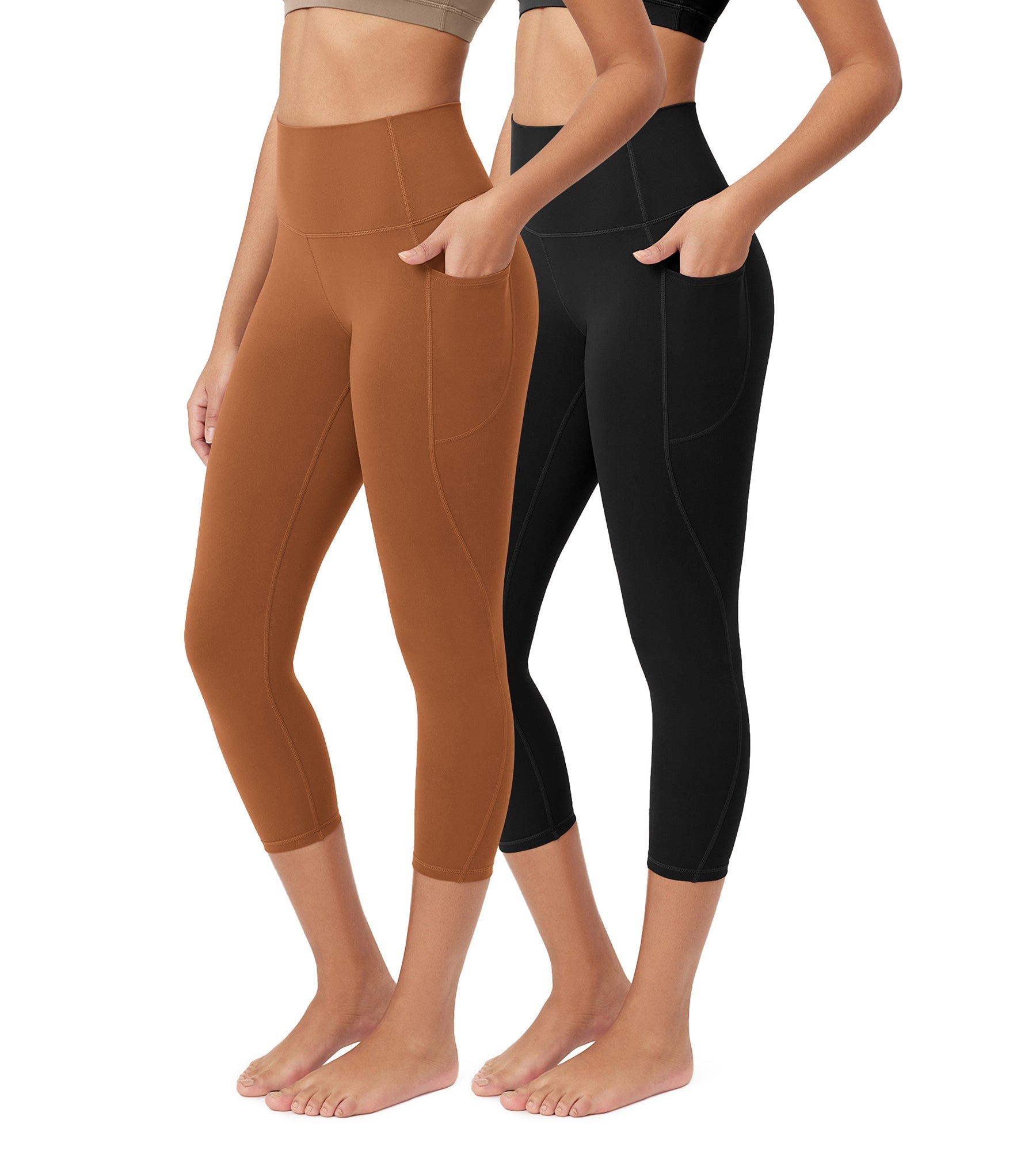 ODCLOUD 2-Pack 23â€?Buttery Soft Lounge Yoga Leggings with Pockets - ododos