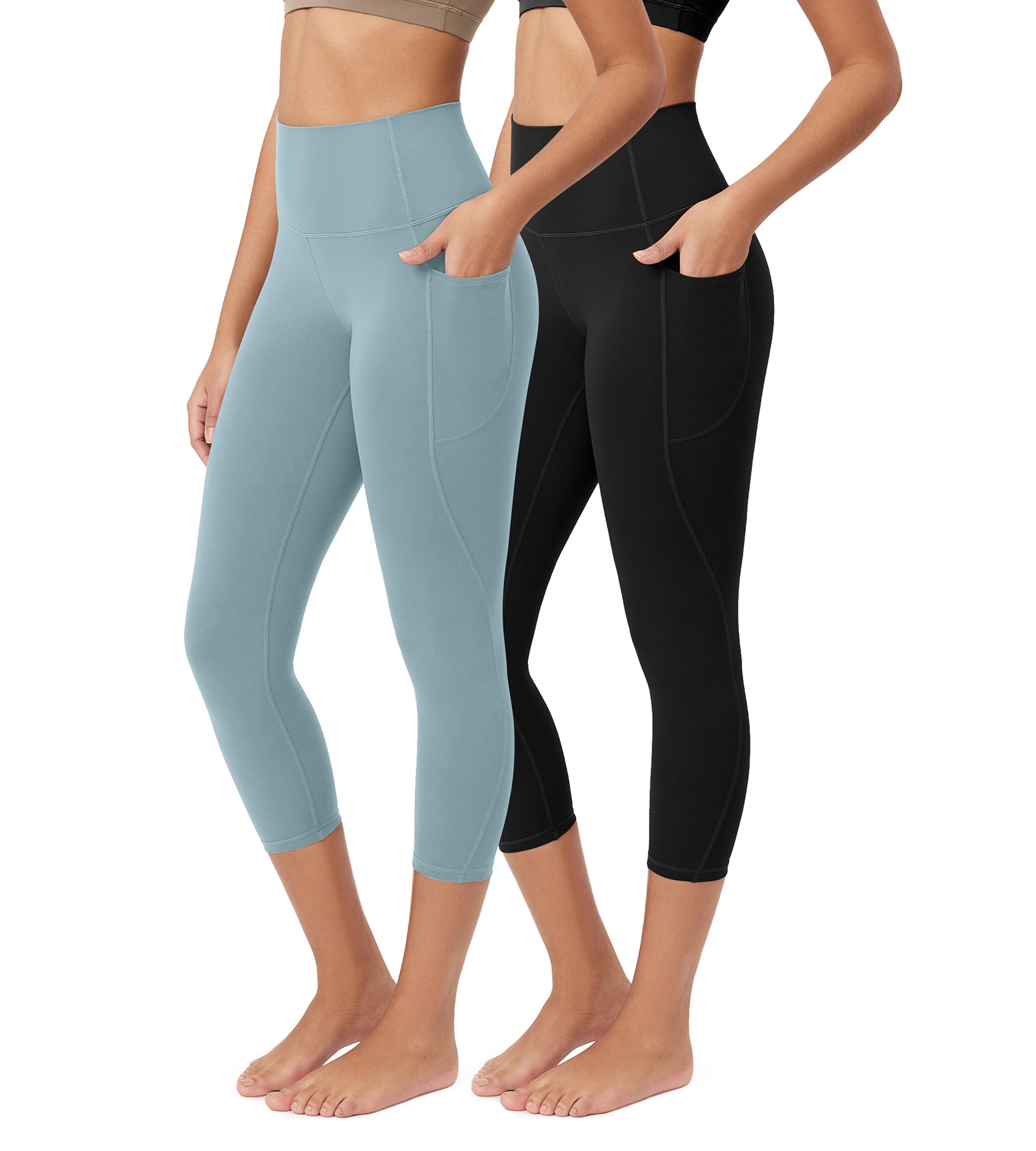 ODCLOUD 2-Pack 23” Buttery Soft Lounge Yoga Leggings with Pockets - ododos