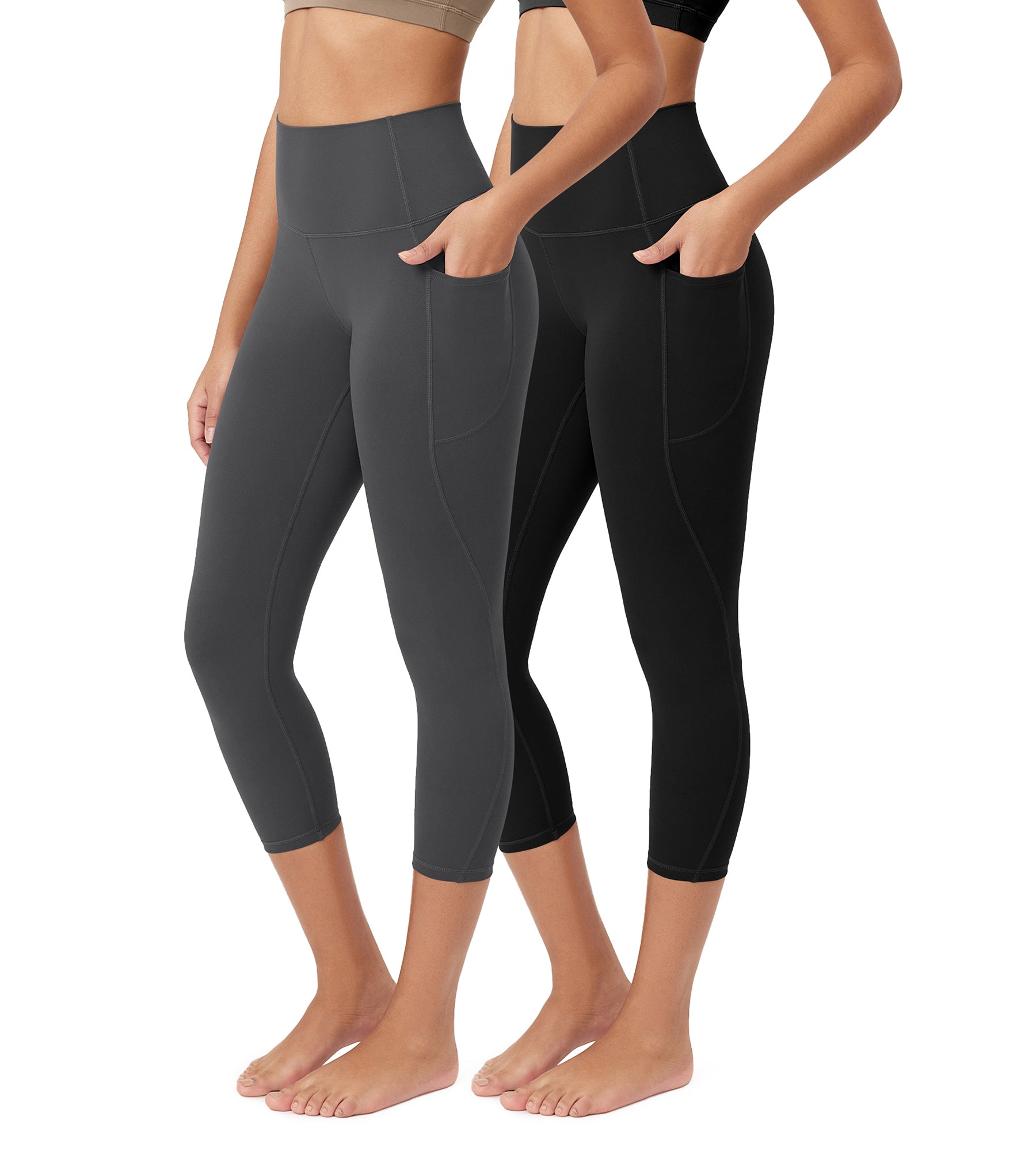 ODCLOUD 2-Pack 23” Buttery Soft Lounge Yoga Leggings with Pockets - ododos