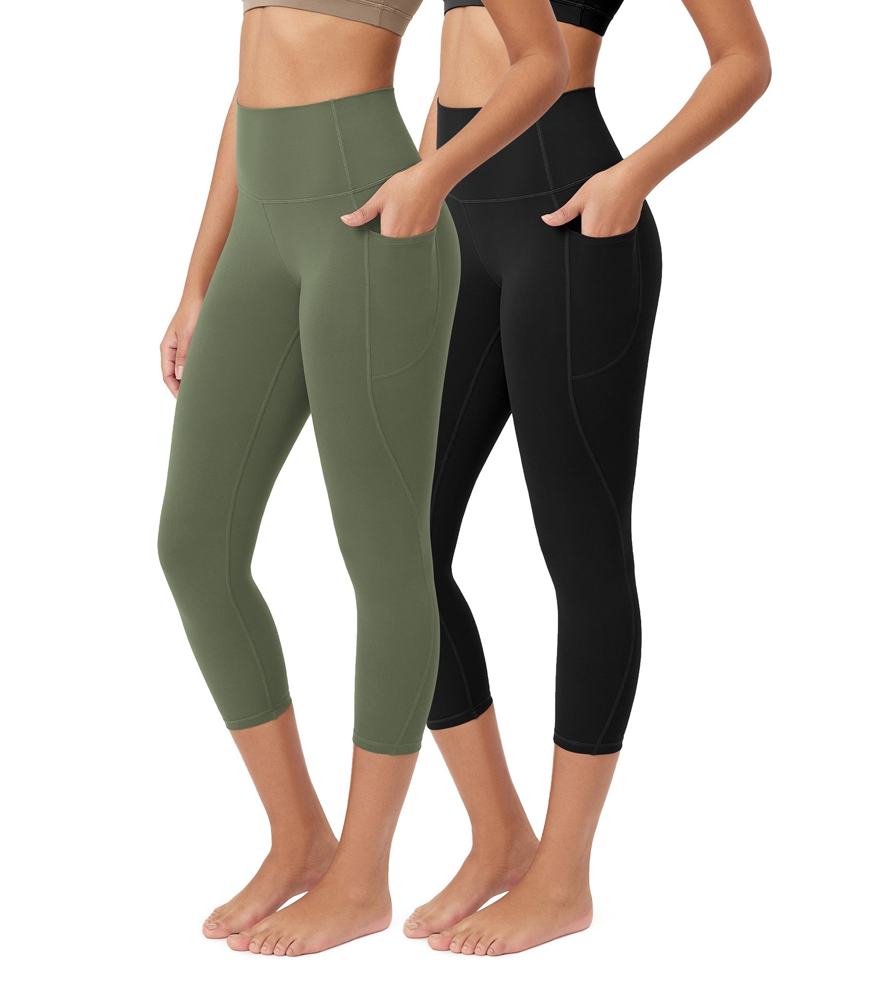 ODCLOUD 2-Pack 23â€?Buttery Soft Lounge Yoga Leggings with Pockets - ododos