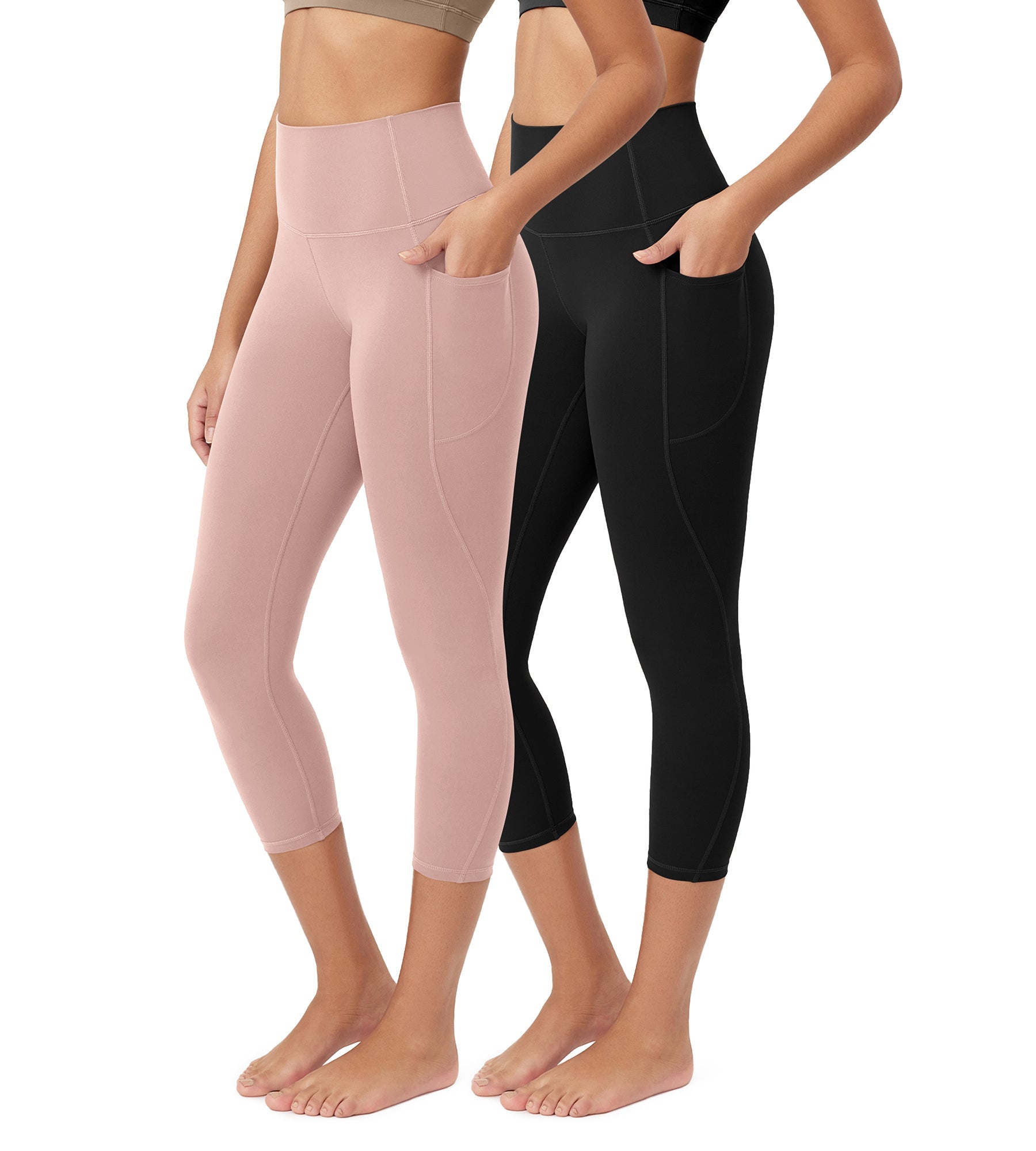 ODCLOUD 2-Pack 23â€?Buttery Soft Lounge Yoga Leggings with Pockets - ododos