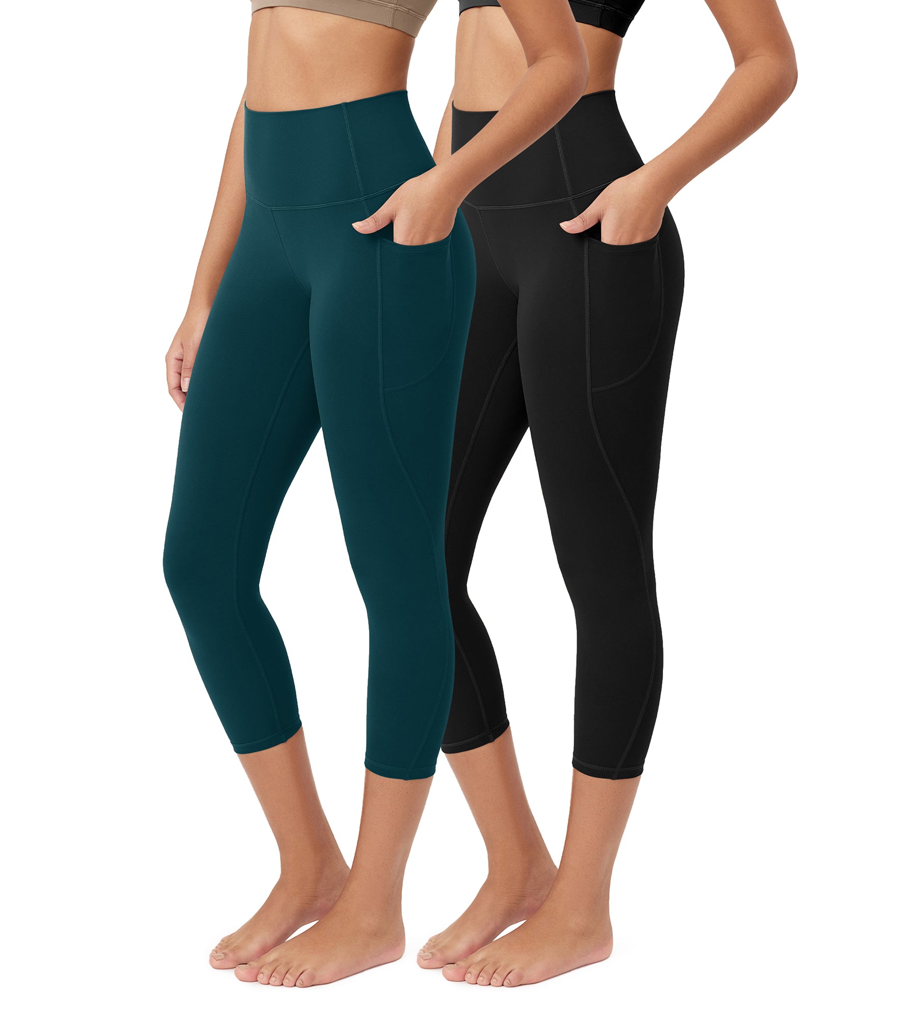 ODCLOUD 2-Pack 23â€?Buttery Soft Lounge Yoga Leggings with Pockets - ododos