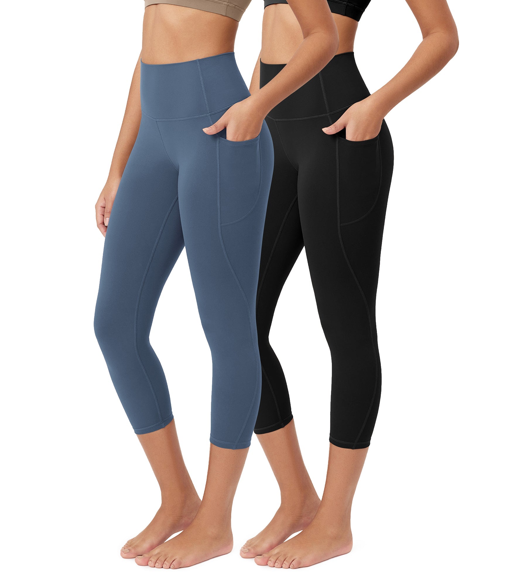 ODCLOUD 2-Pack 23â€?Buttery Soft Lounge Yoga Leggings with Pockets - ododos