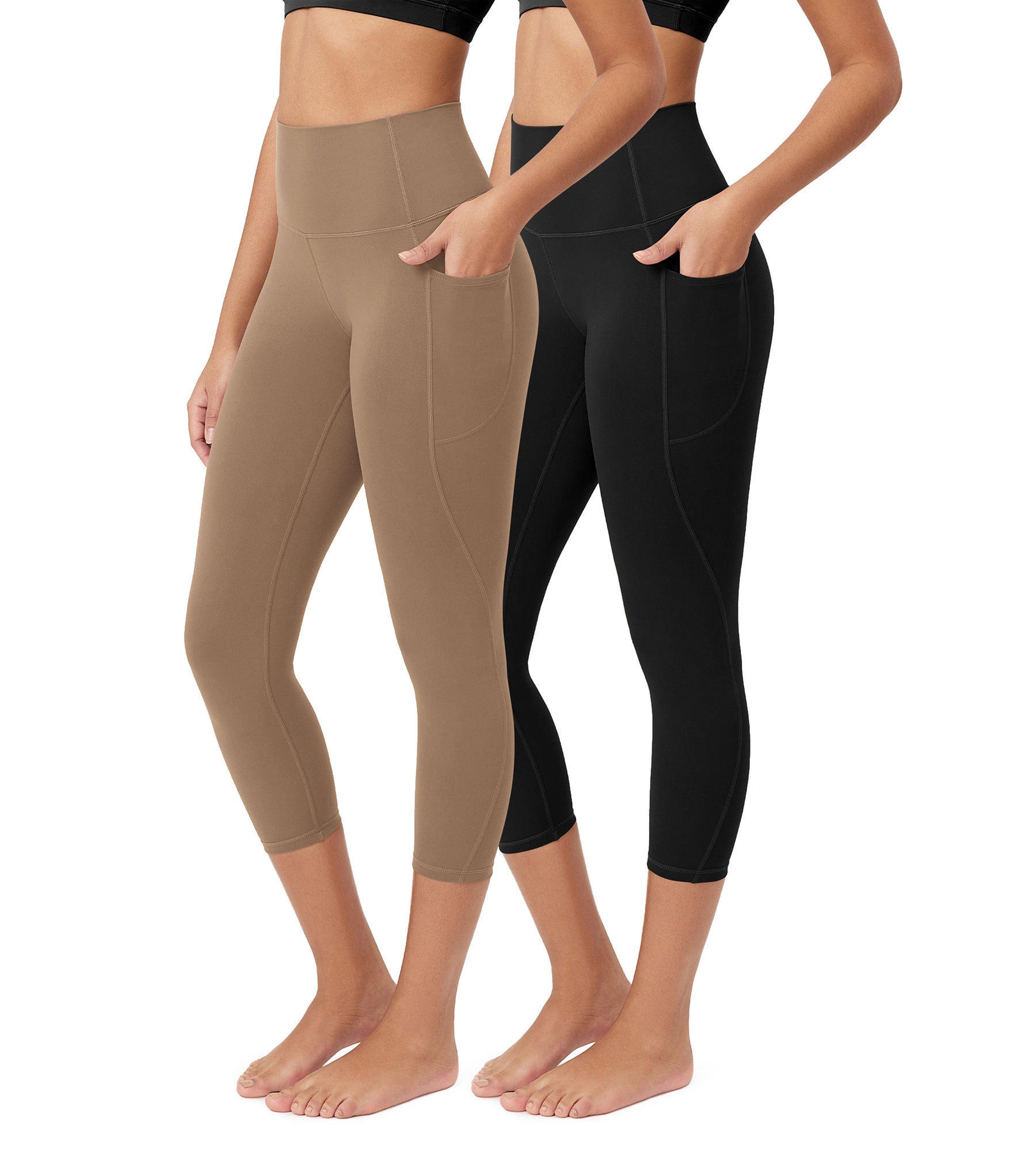 ODCLOUD 2-Pack 23” Buttery Soft Lounge Yoga Leggings with Pockets - ododos