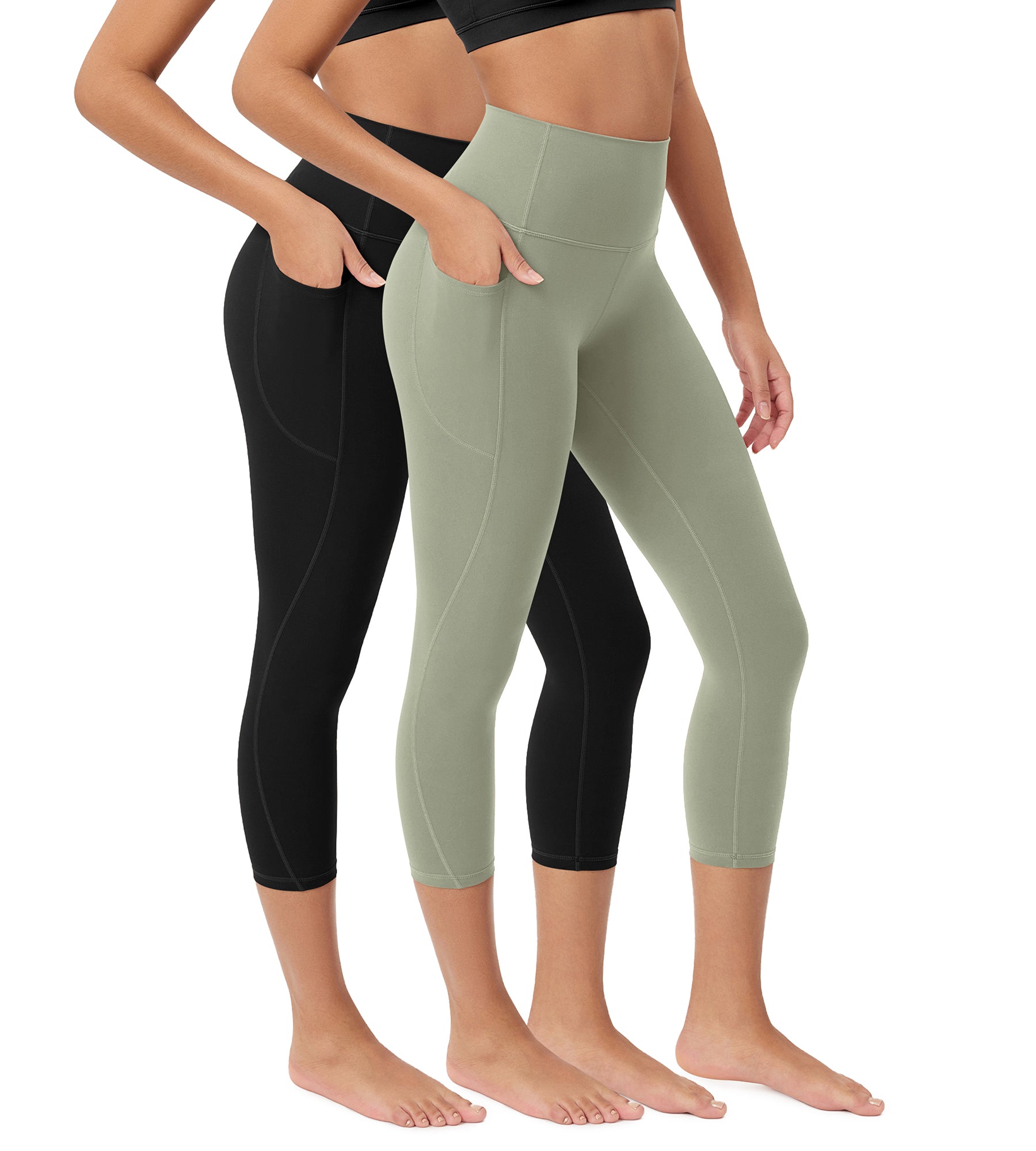 ODCLOUD 2-Pack 23” Buttery Soft Lounge Yoga Leggings with Pockets - ododos