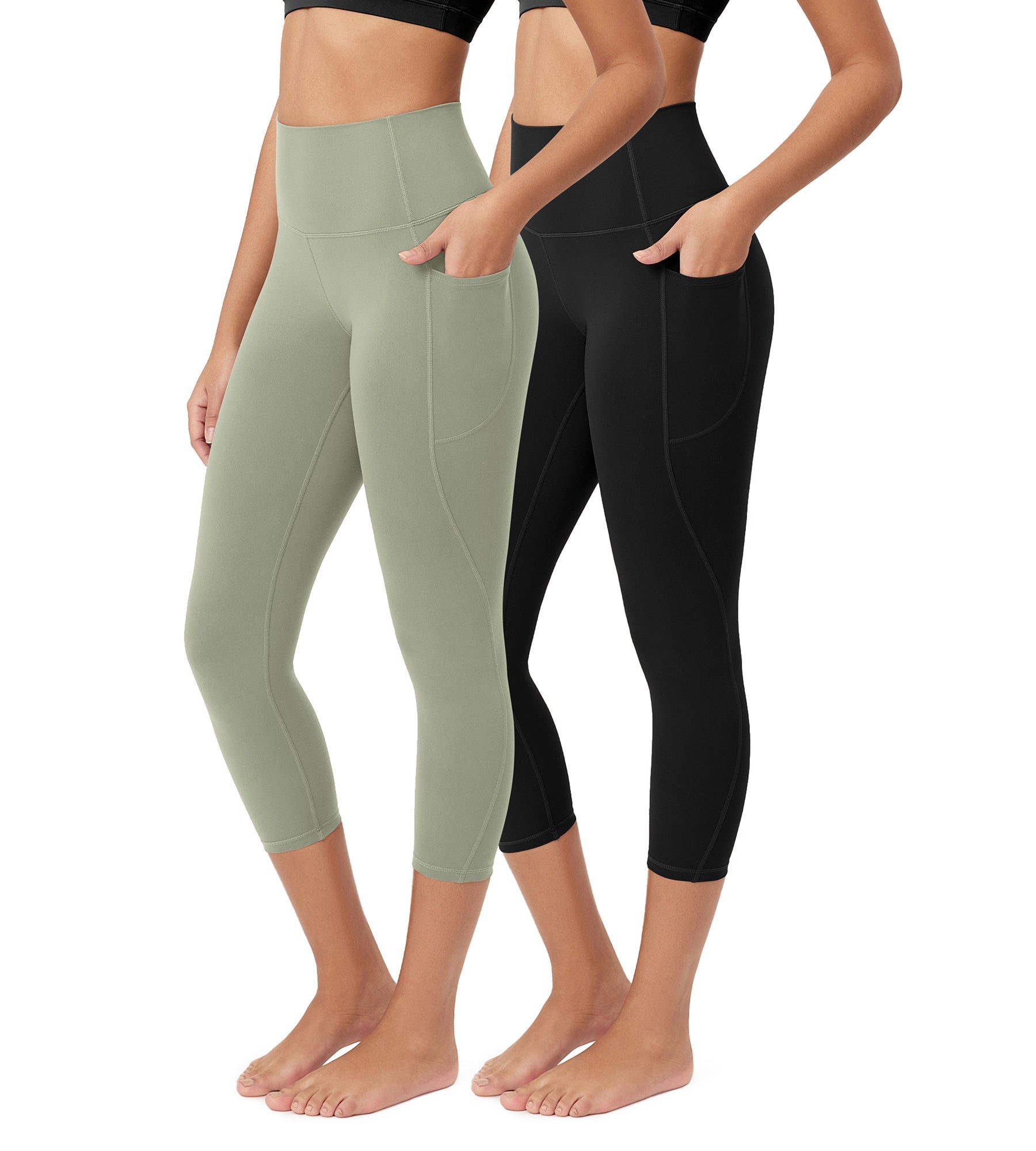 ODCLOUD 2-Pack 23â€?Buttery Soft Lounge Yoga Leggings with Pockets - ododos