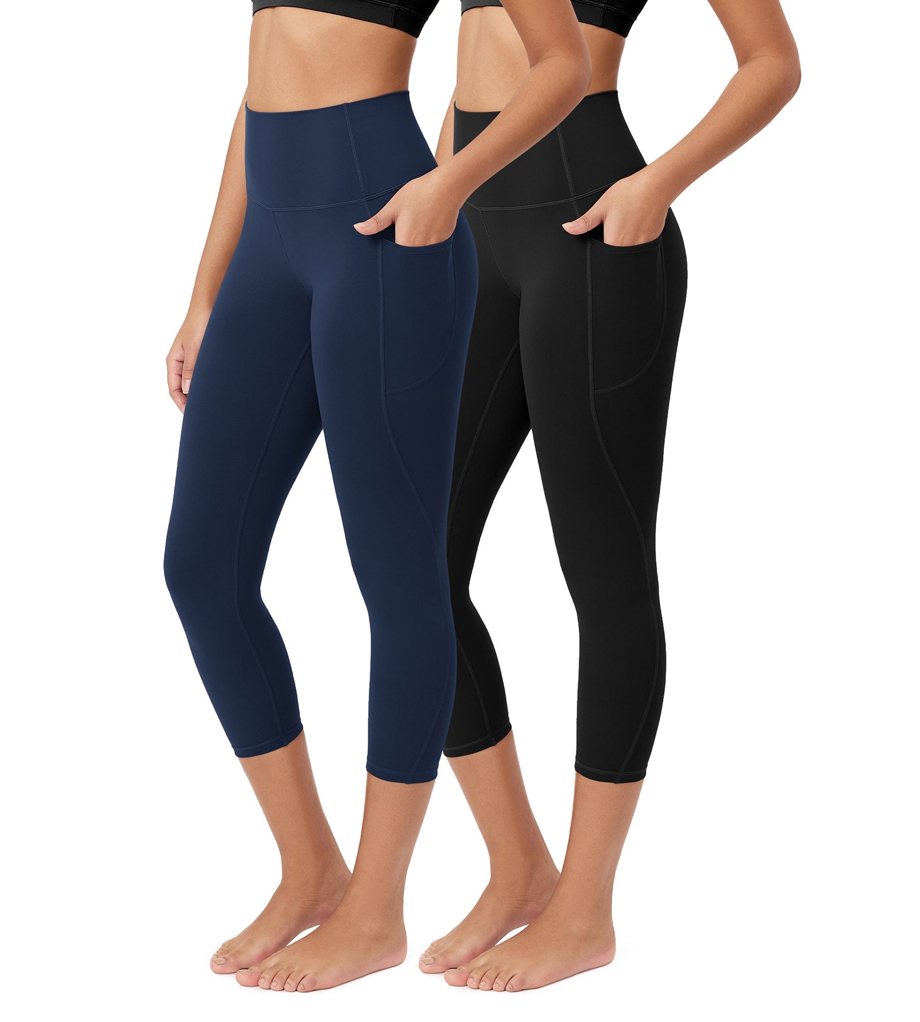 ODCLOUD 2-Pack 23â€?Buttery Soft Lounge Yoga Leggings with Pockets - ododos