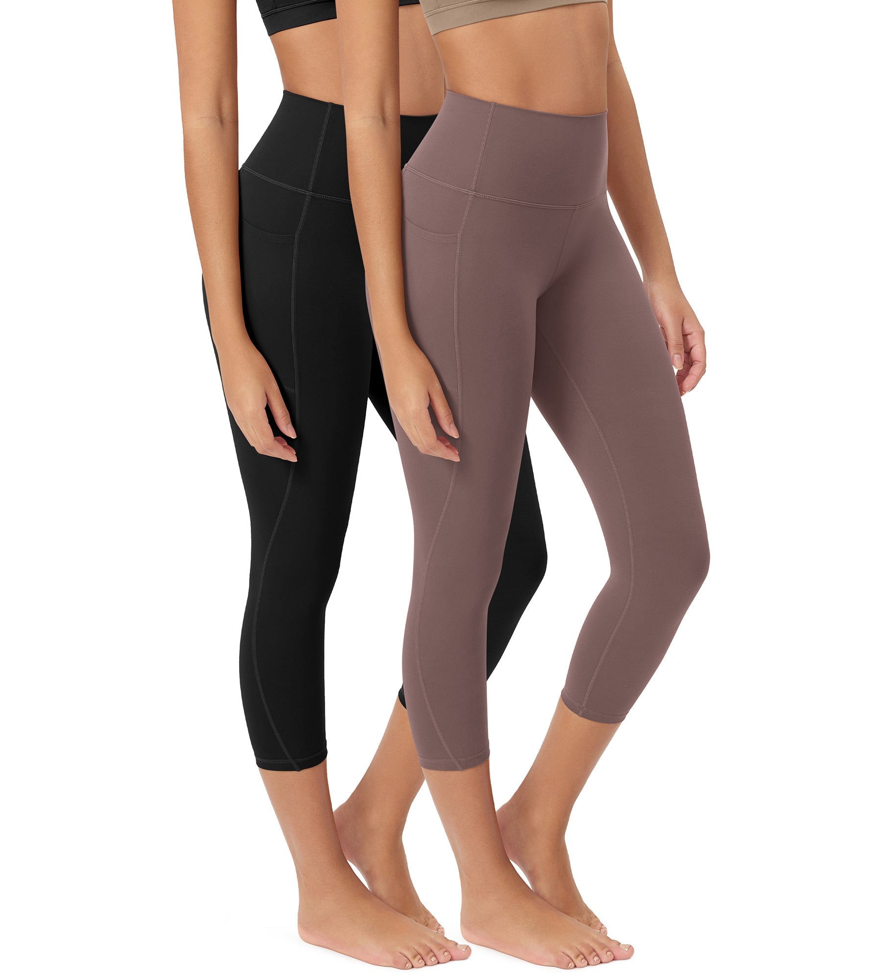 ODCLOUD 2-Pack 23â€?Buttery Soft Lounge Yoga Leggings with Pockets - ododos
