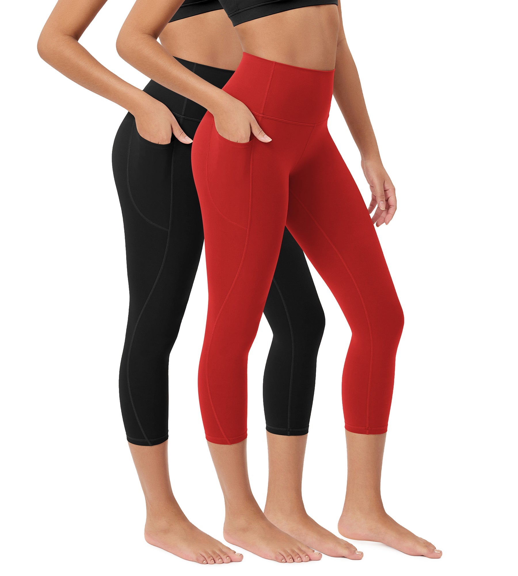 ODCLOUD 2-Pack 23â€?Buttery Soft Lounge Yoga Leggings with Pockets - ododos