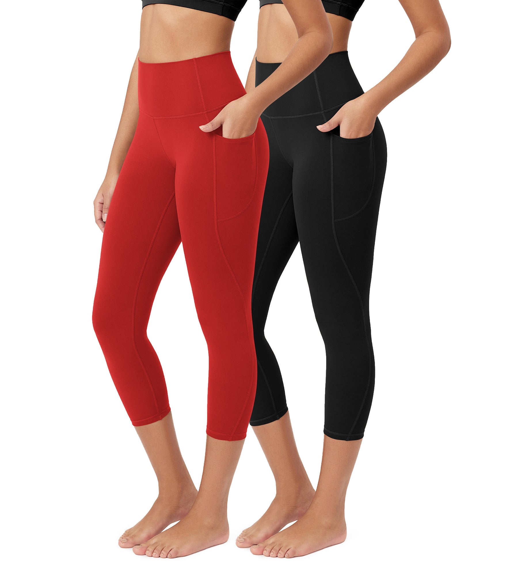 ODCLOUD 2-Pack 23â€?Buttery Soft Lounge Yoga Leggings with Pockets - ododos