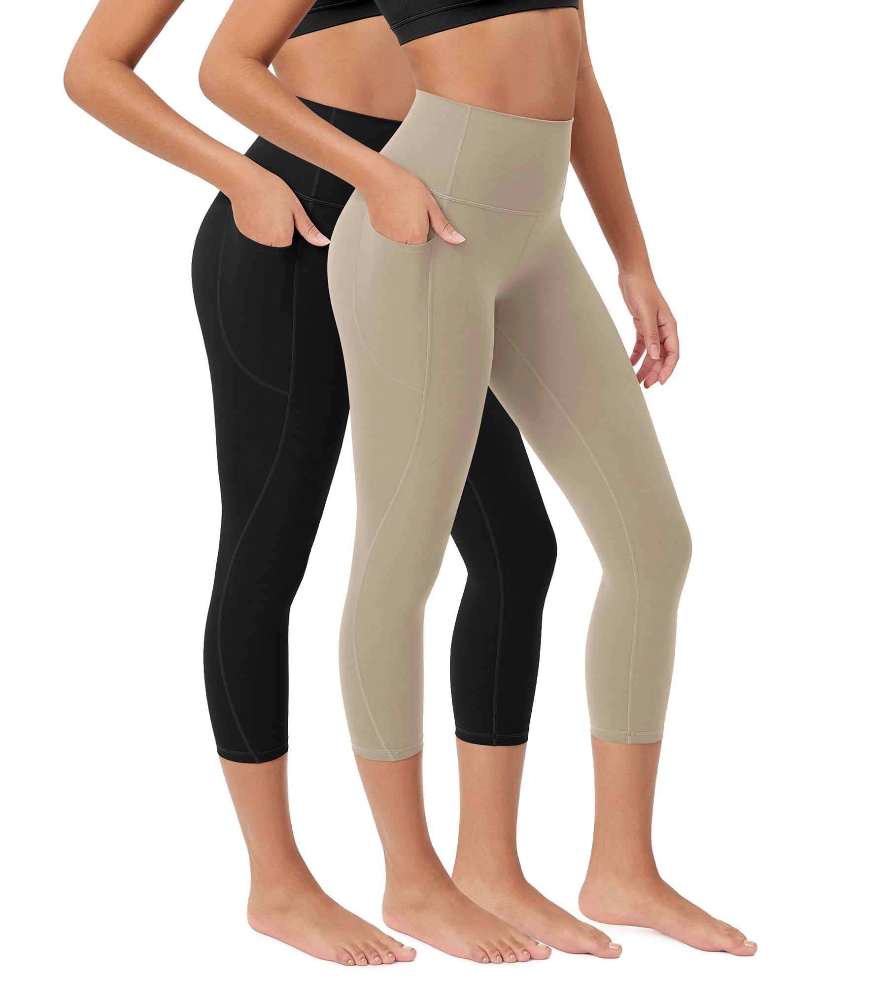 ODCLOUD 2-Pack 23â€?Buttery Soft Lounge Yoga Leggings with Pockets - ododos