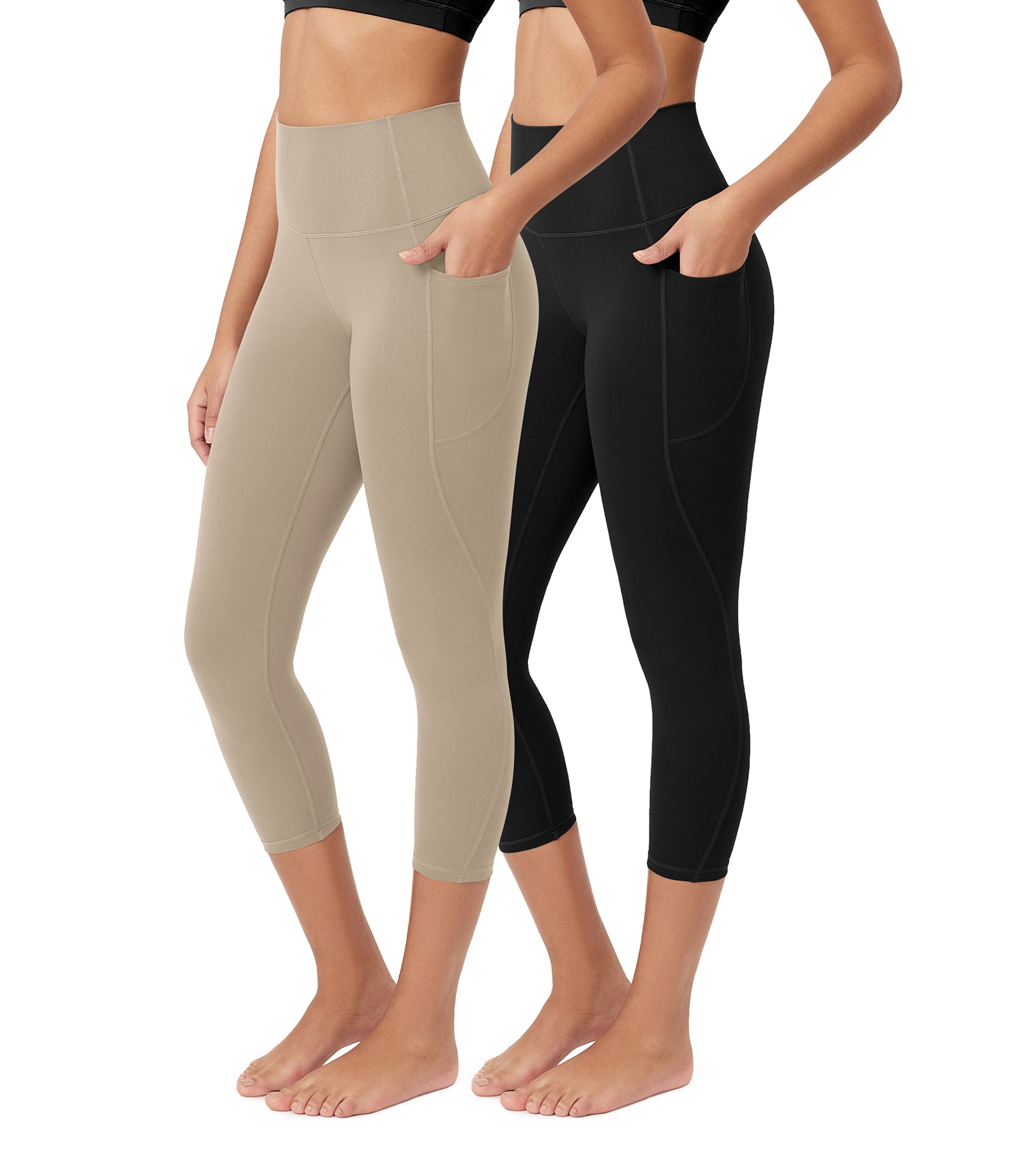 ODCLOUD 2-Pack 23” Buttery Soft Lounge Yoga Leggings with Pockets - ododos