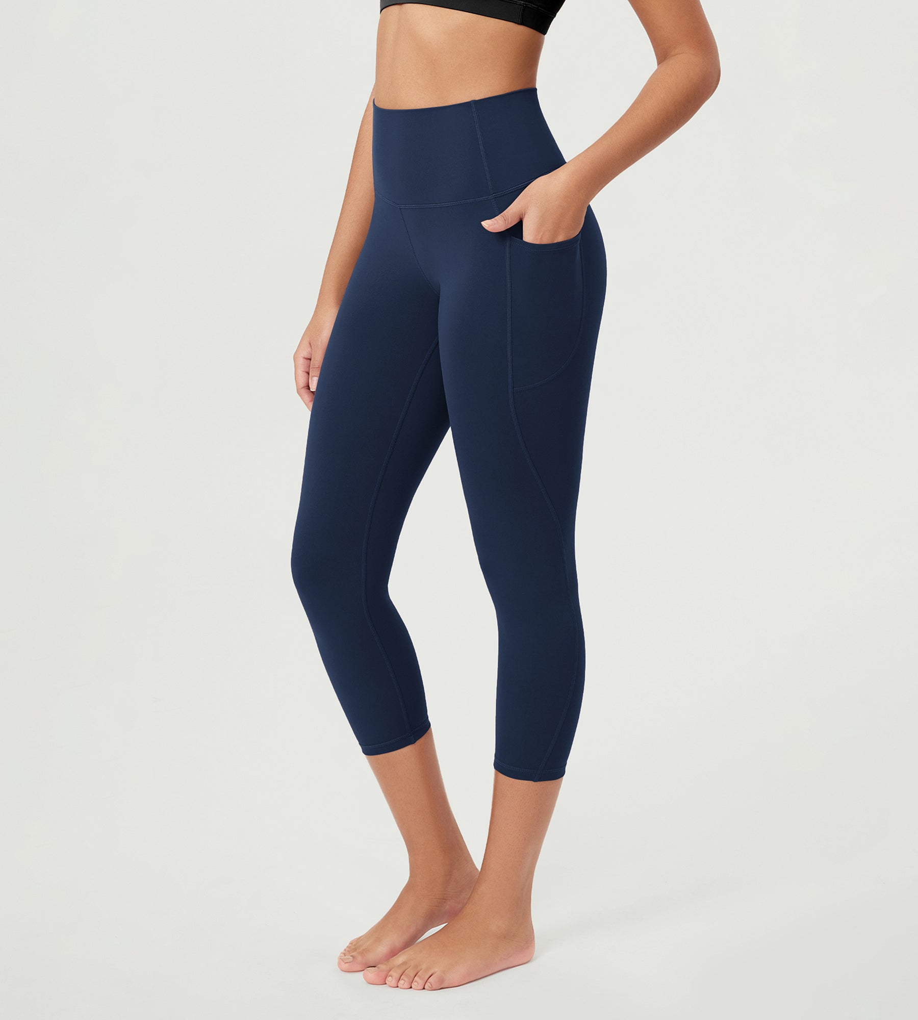 ODCLOUD 23â€?Buttery Soft Lounge Yoga Leggings with Pockets Navy - ododos