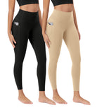 ODCLOUD 2-Pack 25” Buttery Soft Lounge Yoga Leggings with Pockets - ododos