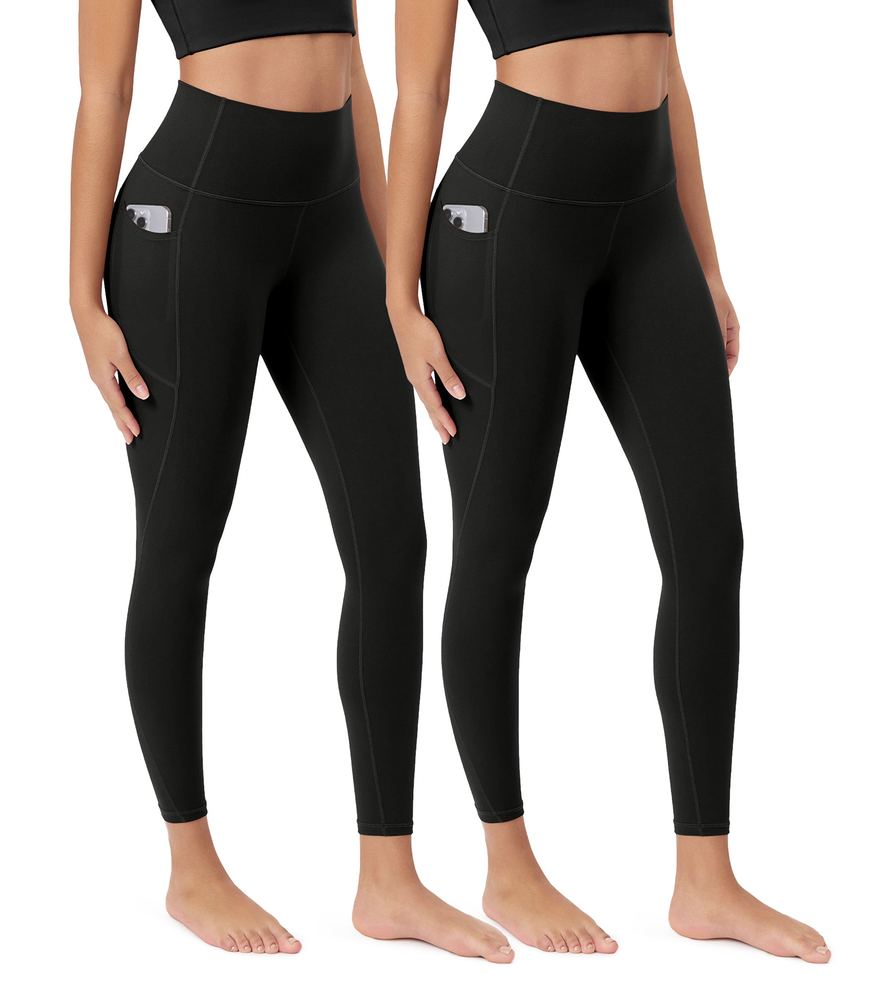 ODCLOUD 2-Pack 25” Buttery Soft Lounge Yoga Leggings with Pockets - ododos