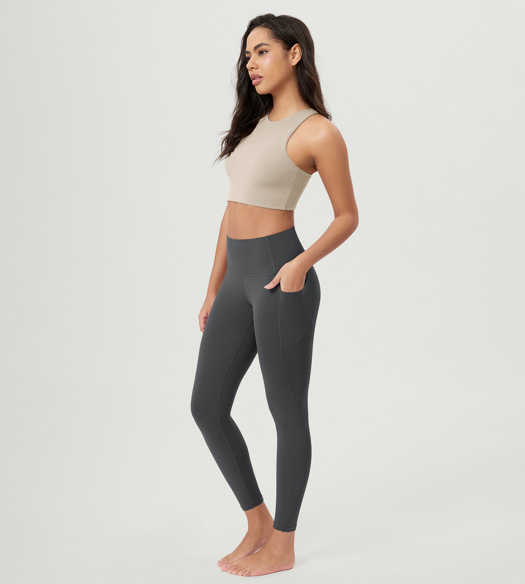ODCLOUD 2-Pack 25â€?Buttery Soft Lounge Yoga Leggings with Pockets - ododos