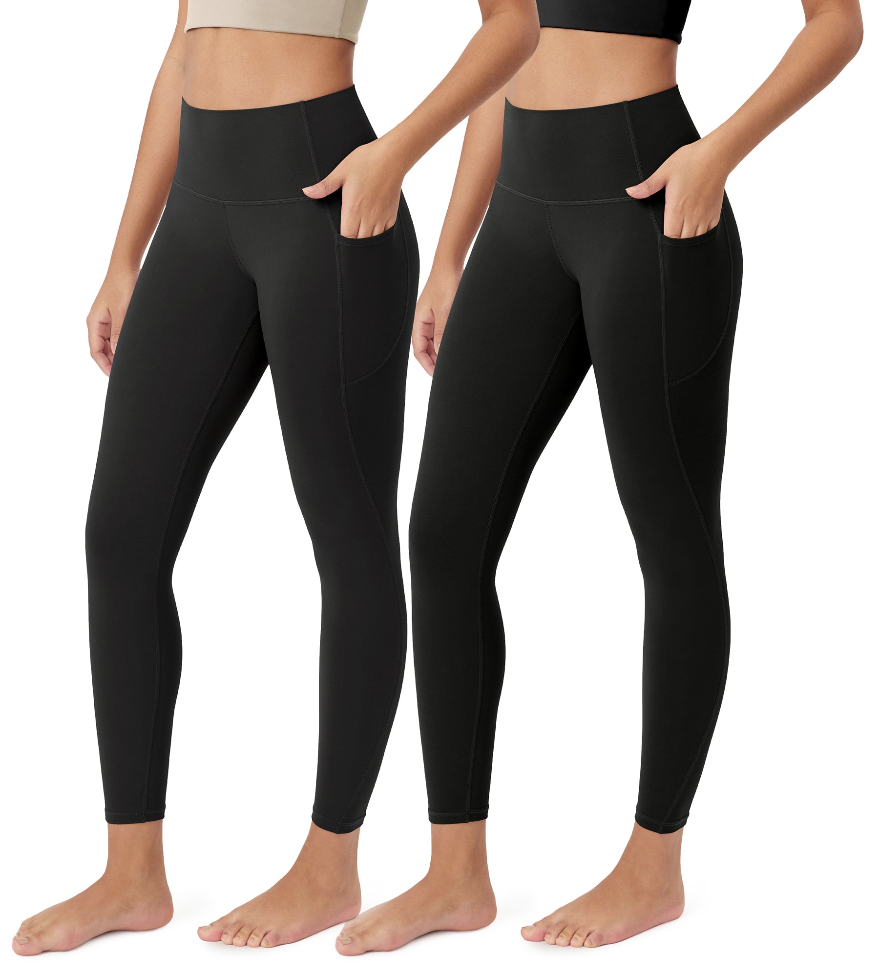 ODCLOUD 2-Pack 25â€?Buttery Soft Lounge Yoga Leggings with Pockets - ododos