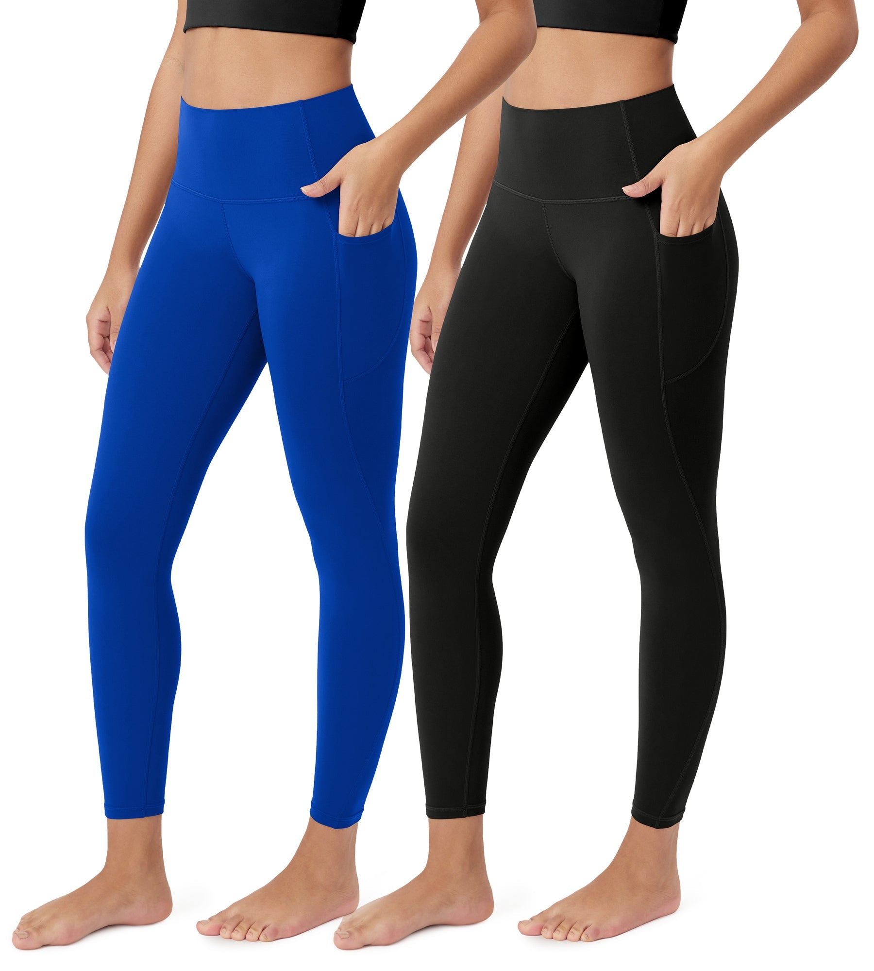 ODCLOUD 2-Pack 25â€?Buttery Soft Lounge Yoga Leggings with Pockets - ododos