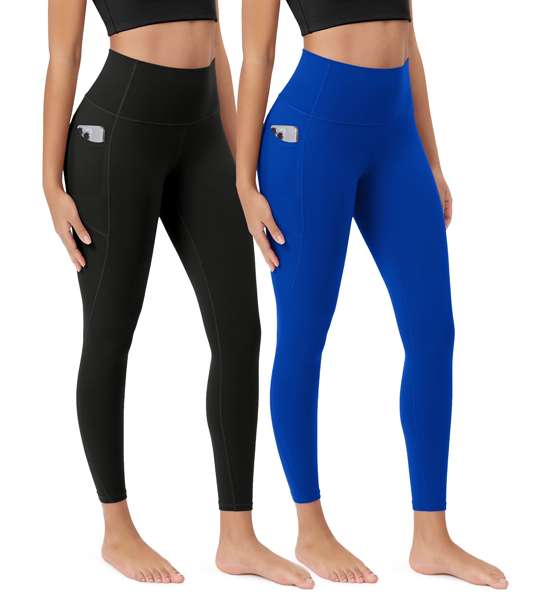 ODCLOUD 2-Pack 25â€?Buttery Soft Lounge Yoga Leggings with Pockets - ododos