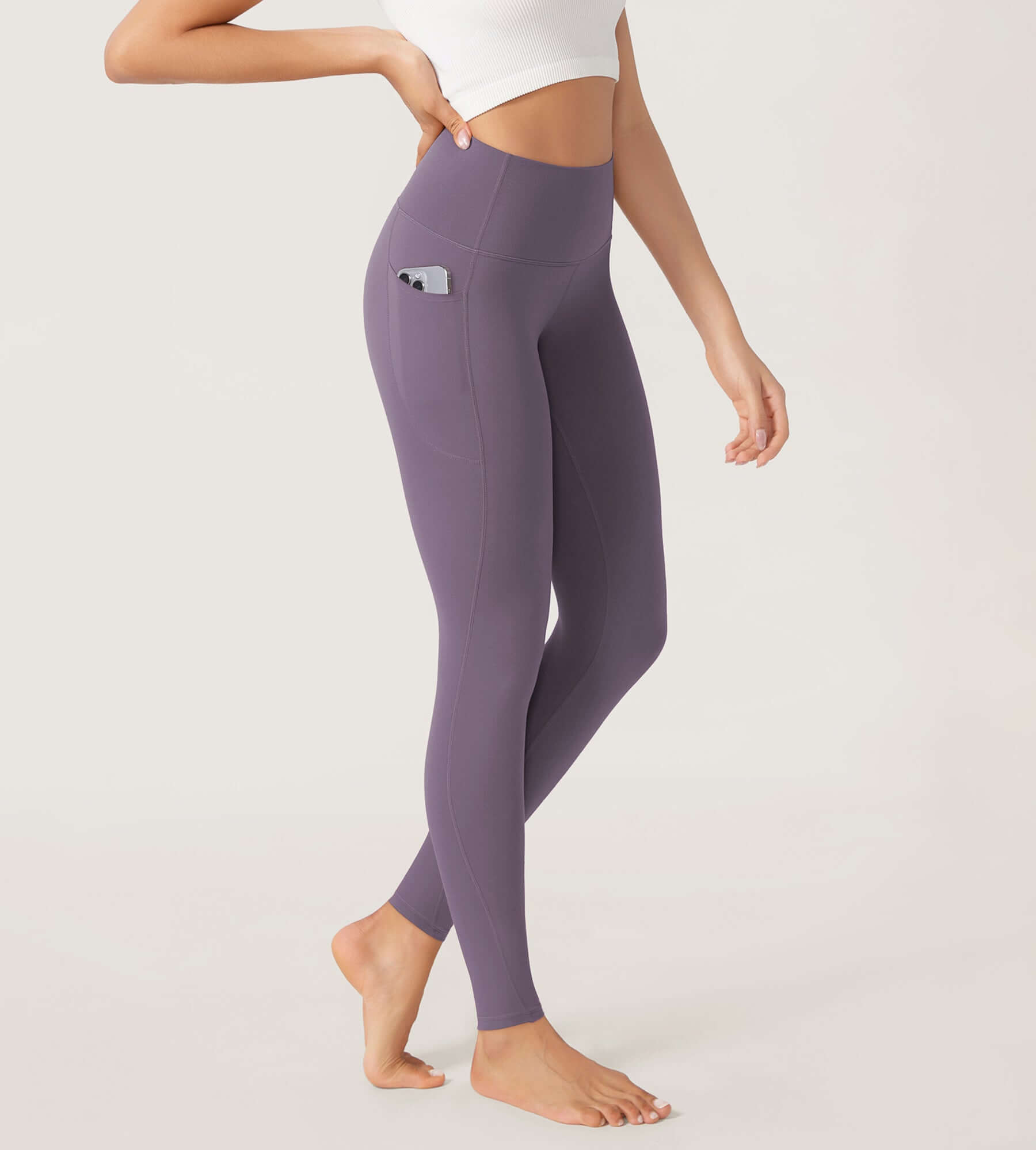 2-Pack 28" Buttery Soft Lounge Yoga Leggings with Pockets - ododos