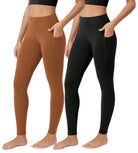 ODCLOUD 2-Pack 28” Buttery Soft Lounge Yoga Leggings with Pockets - ododos