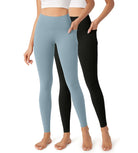 2-Pack 28" Buttery Soft Lounge Yoga Leggings with Pockets - ododos