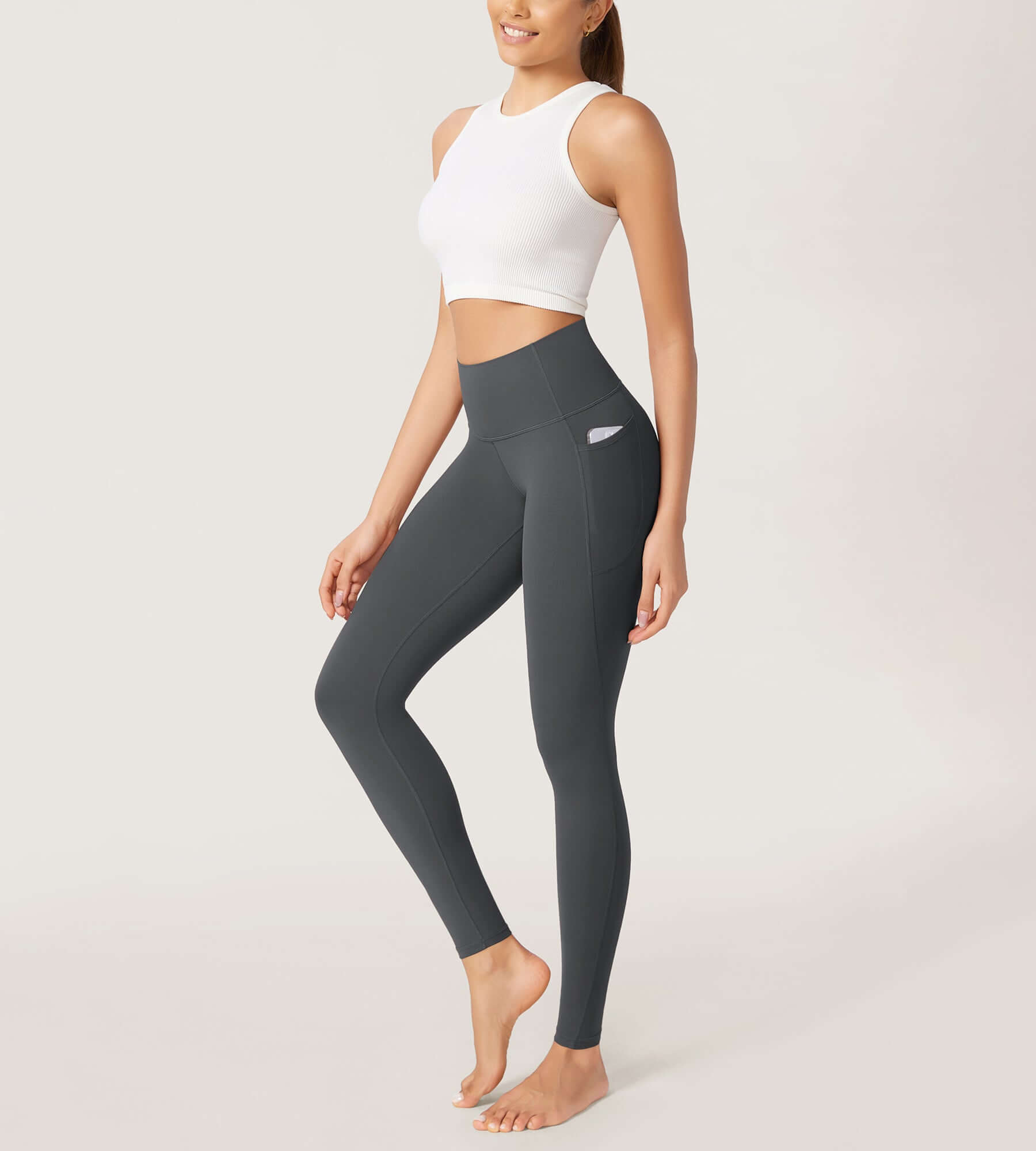 2-Pack 28" Buttery Soft Lounge Yoga Leggings with Pockets - ododos