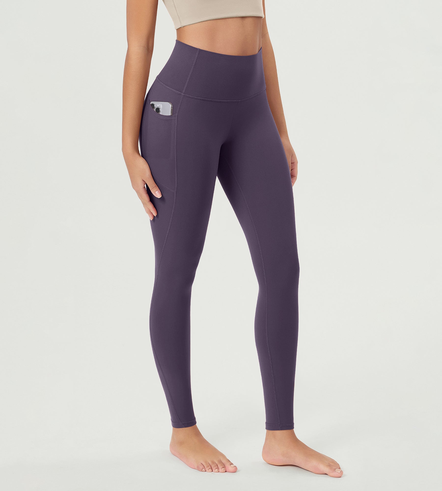 ODCLOUD 2-Pack 28â€?Buttery Soft Lounge Yoga Leggings with Pockets - ododos