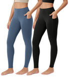 ODCLOUD 2-Pack 28” Buttery Soft Lounge Yoga Leggings with Pockets - ododos