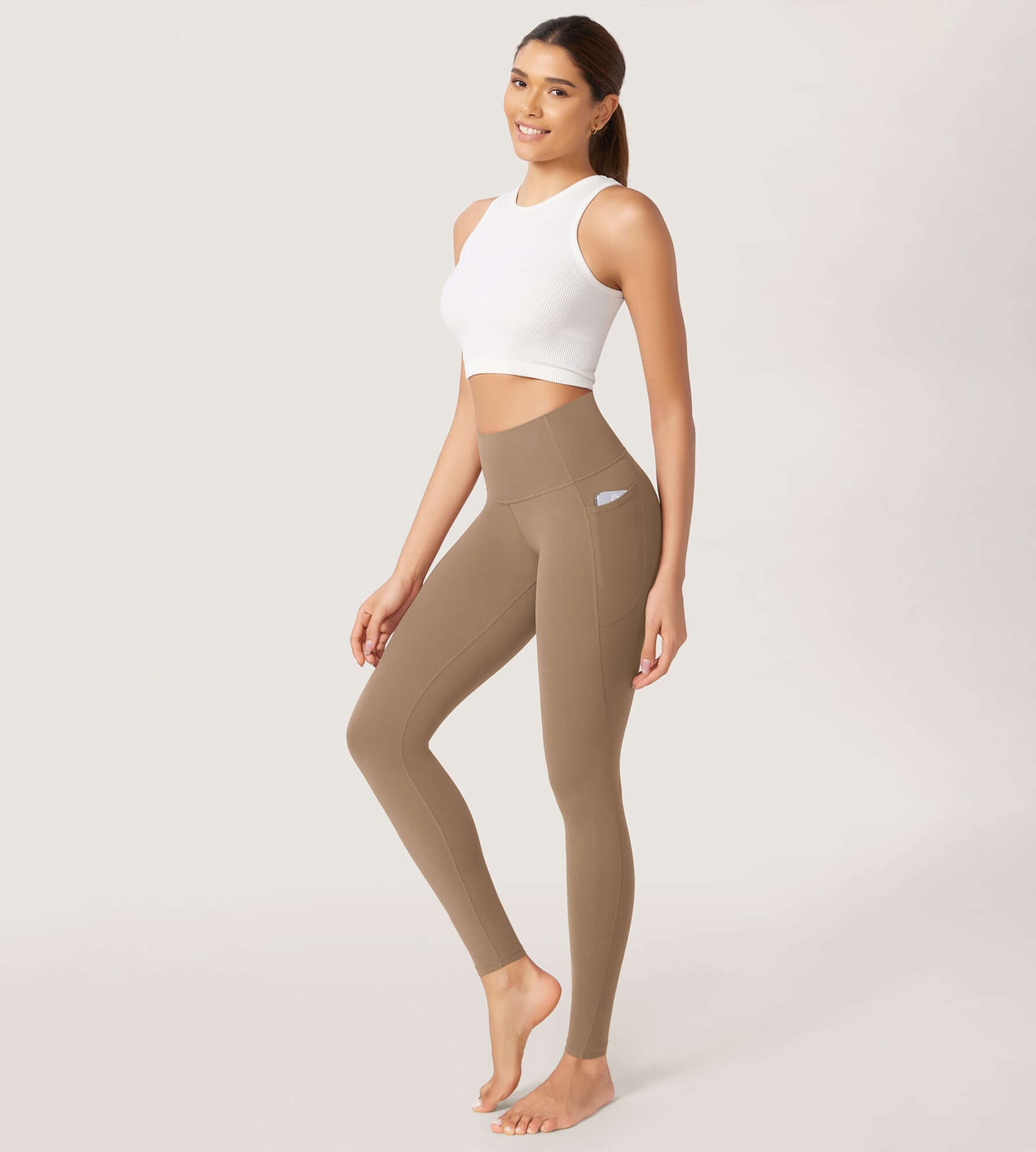 2-Pack 28" Buttery Soft Lounge Yoga Leggings with Pockets - ododos