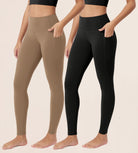 ODCLOUD 2-Pack 28” Buttery Soft Lounge Yoga Leggings with Pockets - ododos