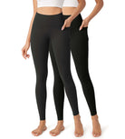 2-Pack 28" Buttery Soft Lounge Yoga Leggings with Pockets - ododos