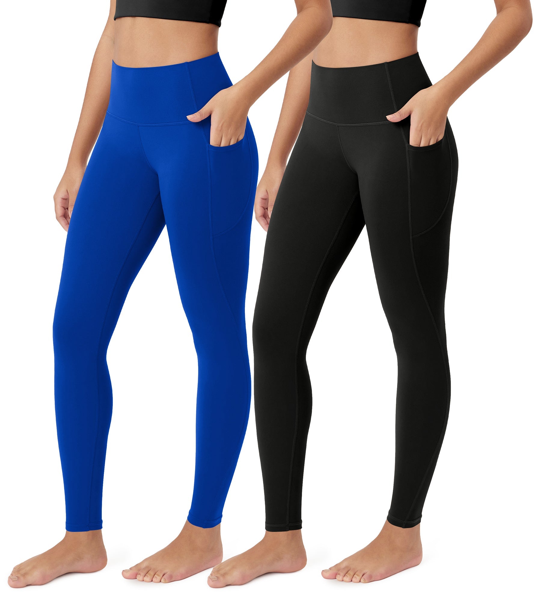 ODCLOUD 2-Pack 28â€?Buttery Soft Lounge Yoga Leggings with Pockets - ododos