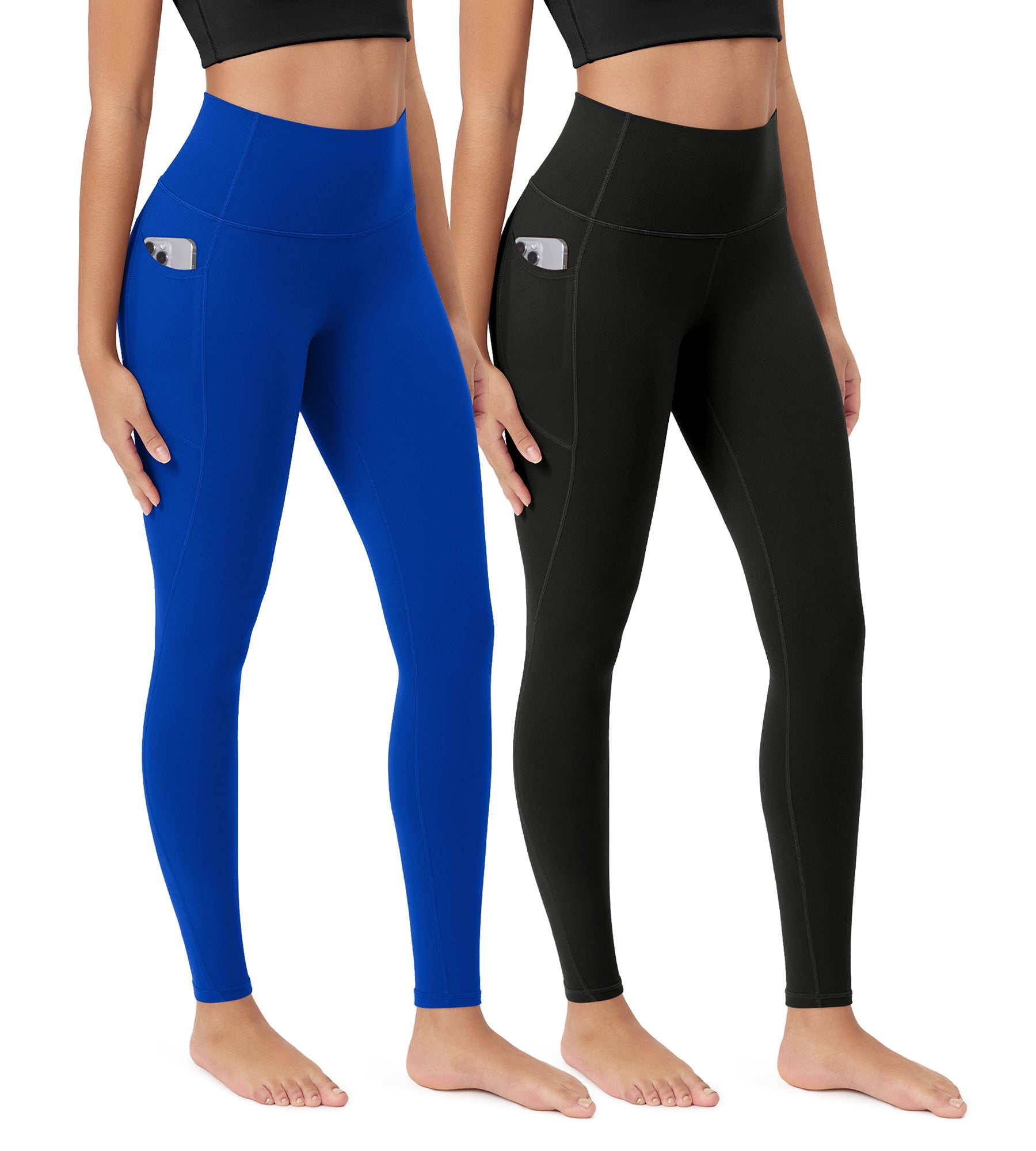 ODCLOUD 2-Pack 28â€?Buttery Soft Lounge Yoga Leggings with Pockets - ododos