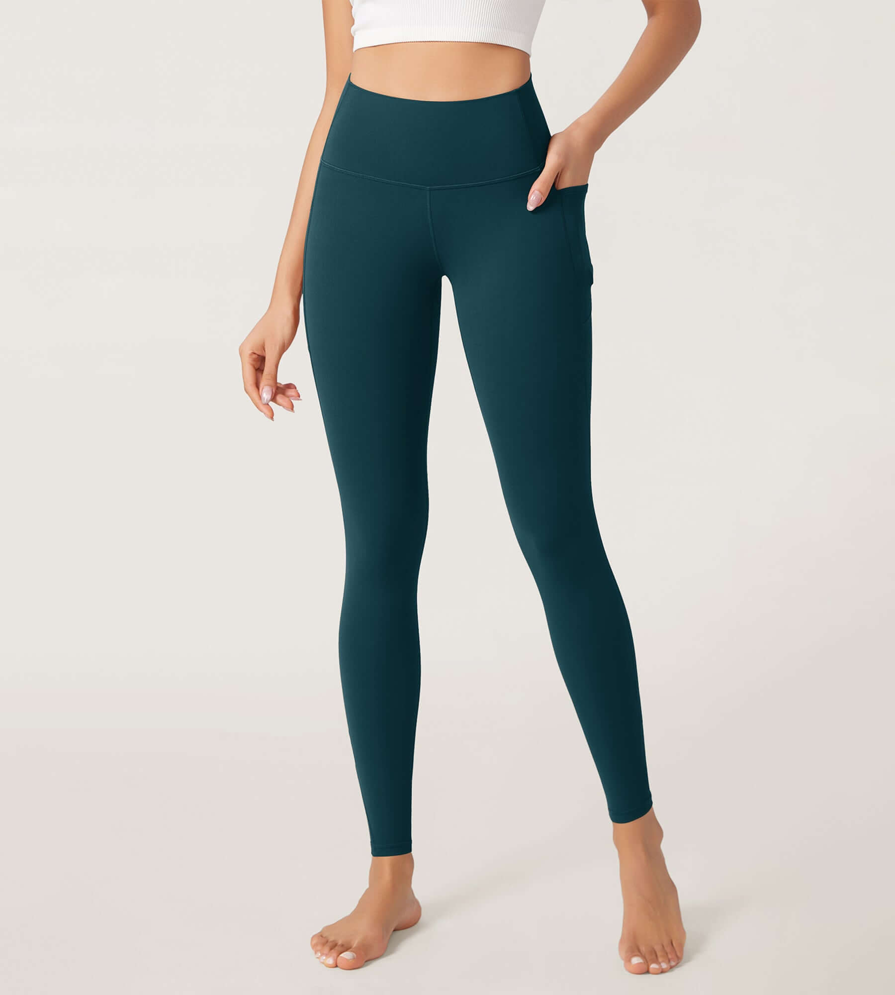 28" Odcloud Buttery Soft Yoga High Waist Yoga Leggings with Pockets - ododos