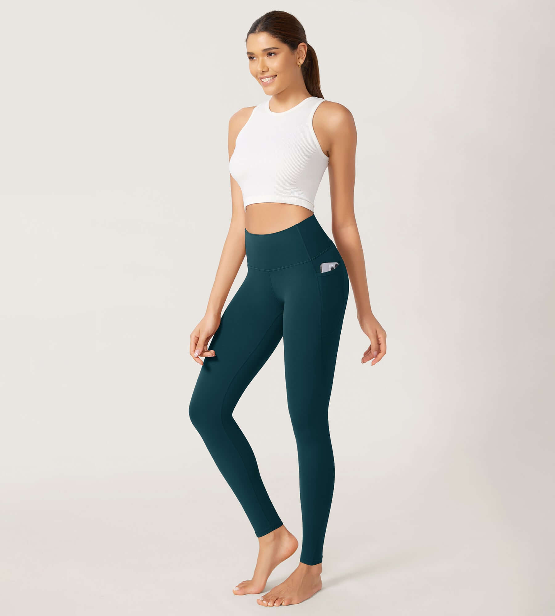 28" Odcloud Buttery Soft Yoga High Waist Yoga Leggings with Pockets - ododos