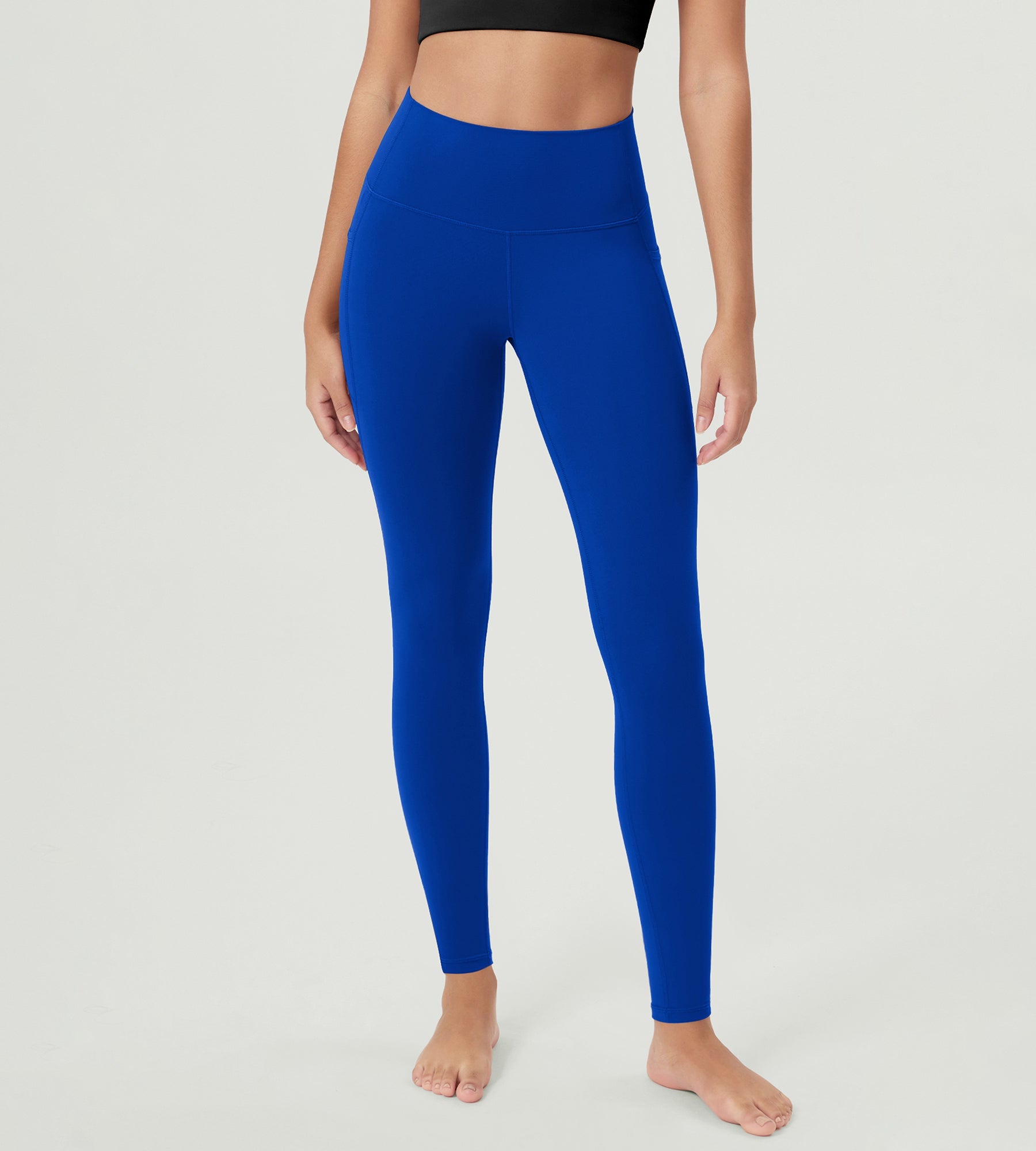 ODCLOUD 28â€?Buttery Soft Lounge Yoga Leggings with Pockets Royal Blue - ododos