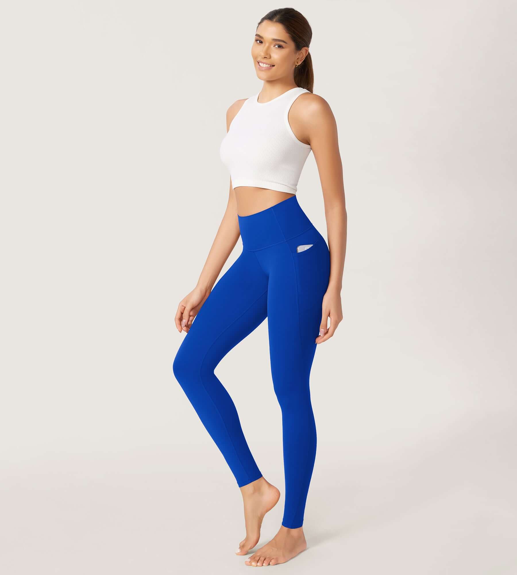 28" Odcloud Buttery Soft Yoga High Waist Yoga Leggings with Pockets - ododos