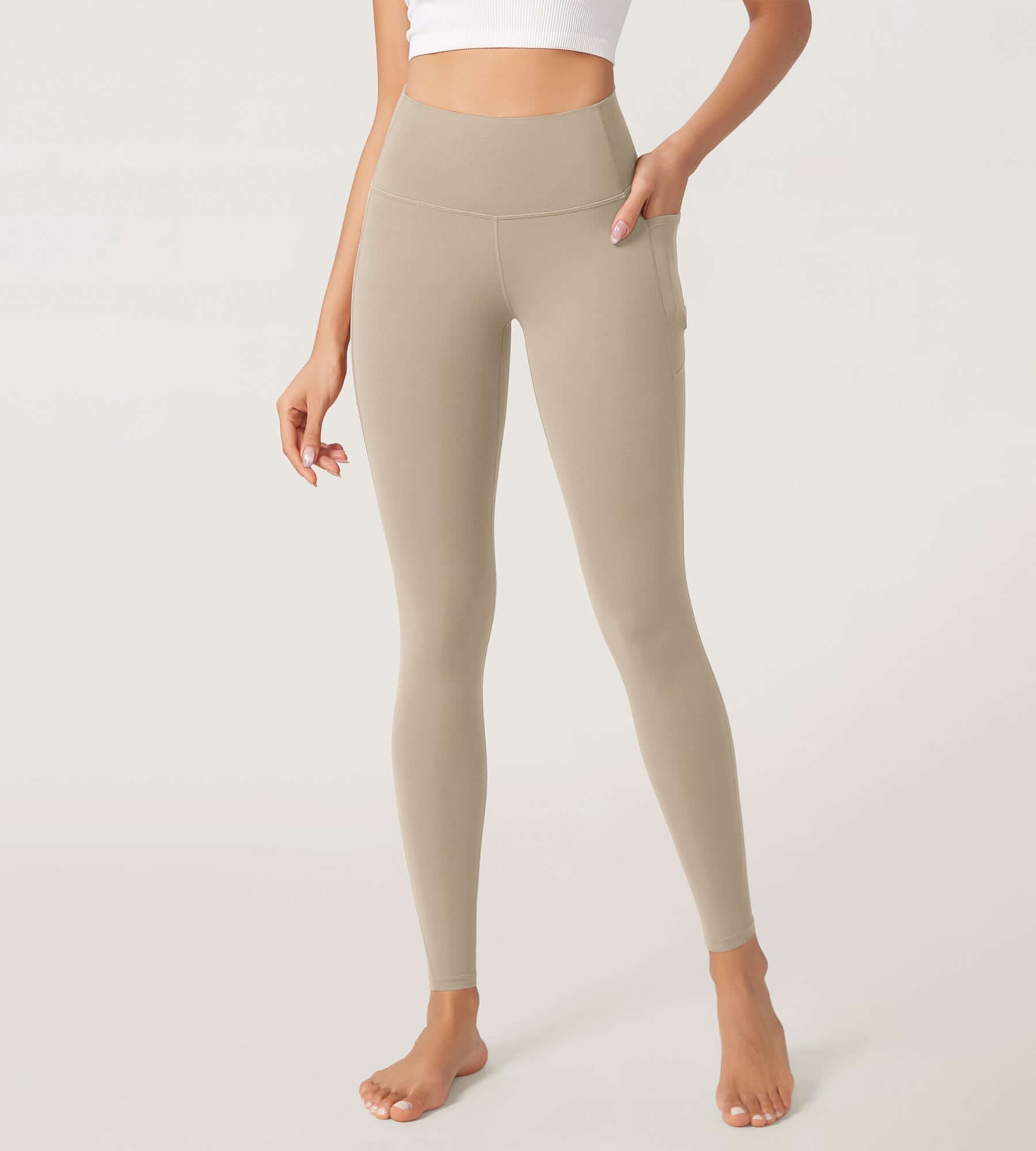 28" Odcloud Buttery Soft Yoga High Waist Yoga Leggings with Pockets - ododos