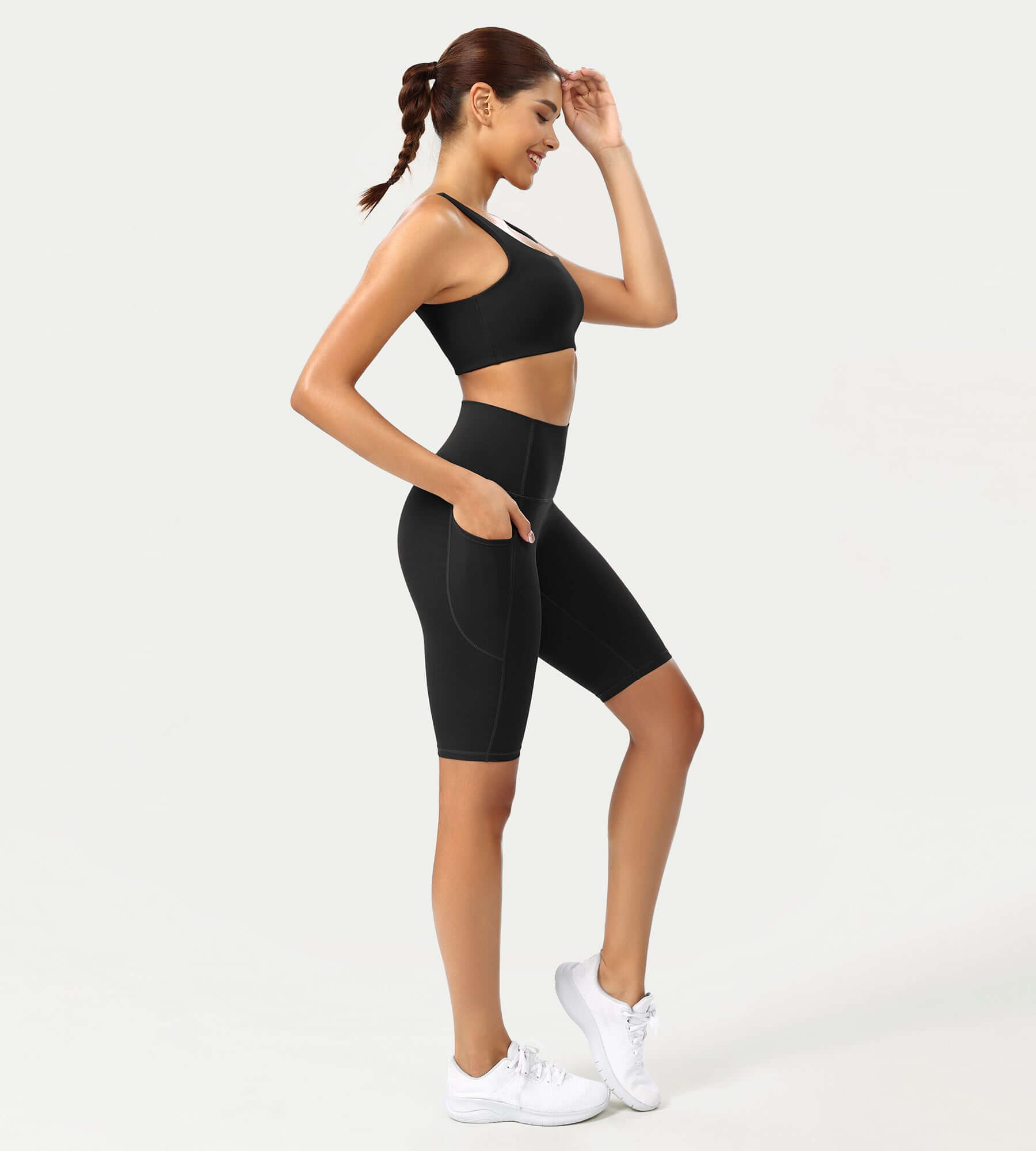 ODCLOUD 10 High Waist Lounge Yoga Shorts Black - ododos