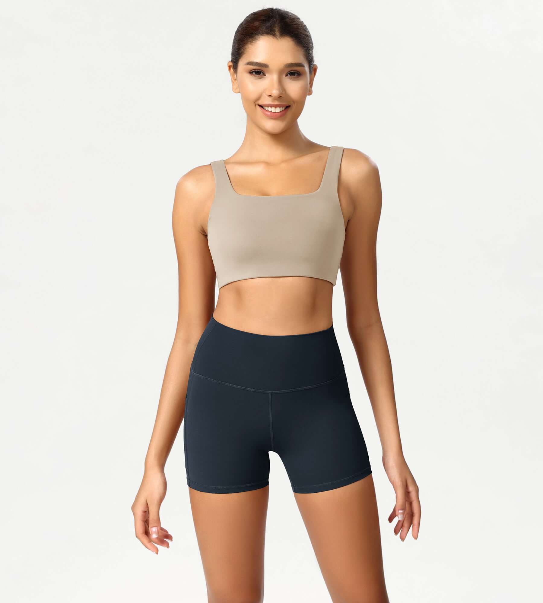 ODCLOUD 4 High Waist Lounge Yoga Shorts Deep Navy - ododos
