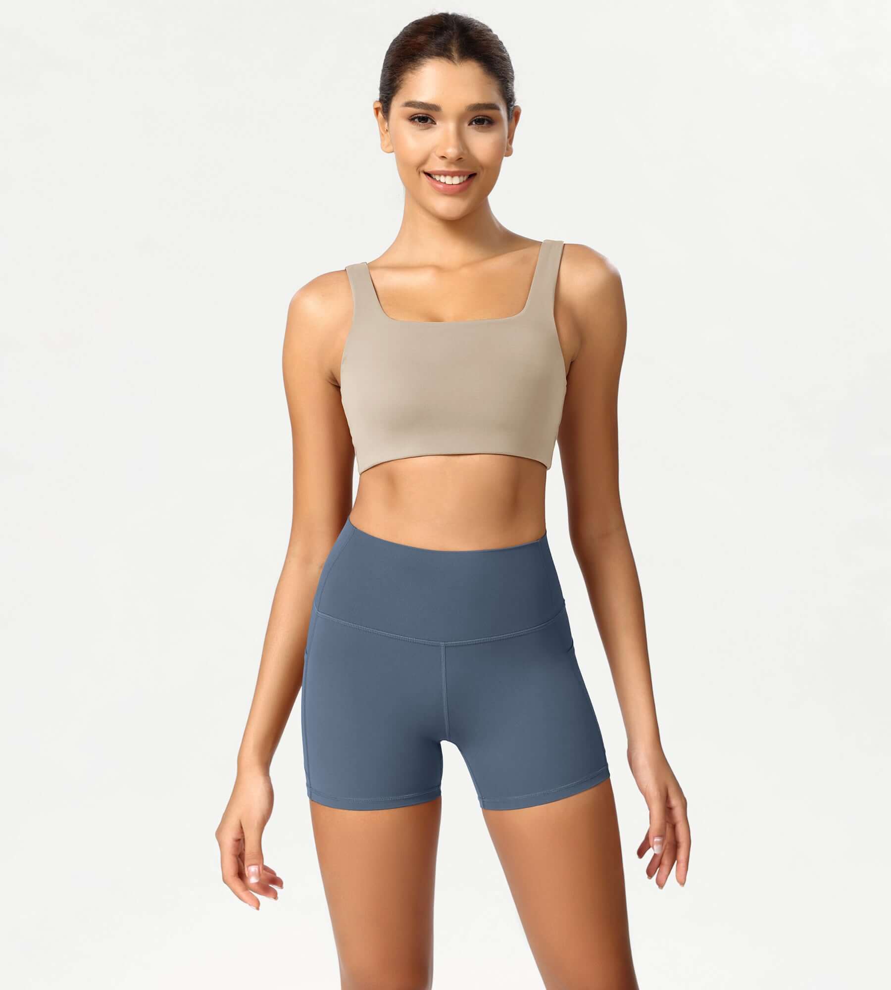 ODCLOUD 4 High Waist Lounge Yoga Shorts Ink Blue - ododos