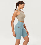 ODCLOUD 8" High Waist Lounge Yoga Shorts - ododos