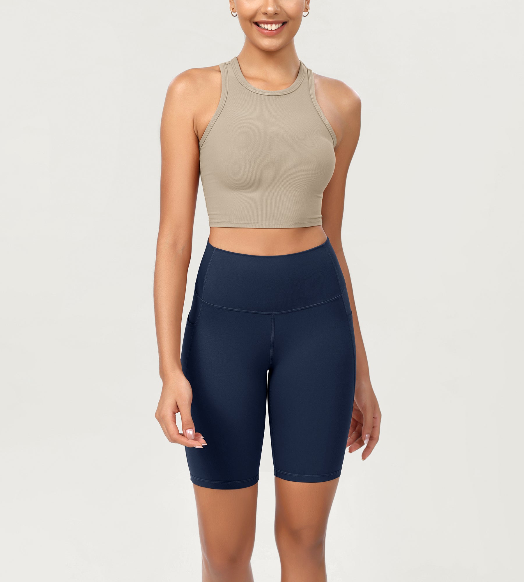 ODCLOUD 8" High Waist Lounge Yoga Shorts - ododos